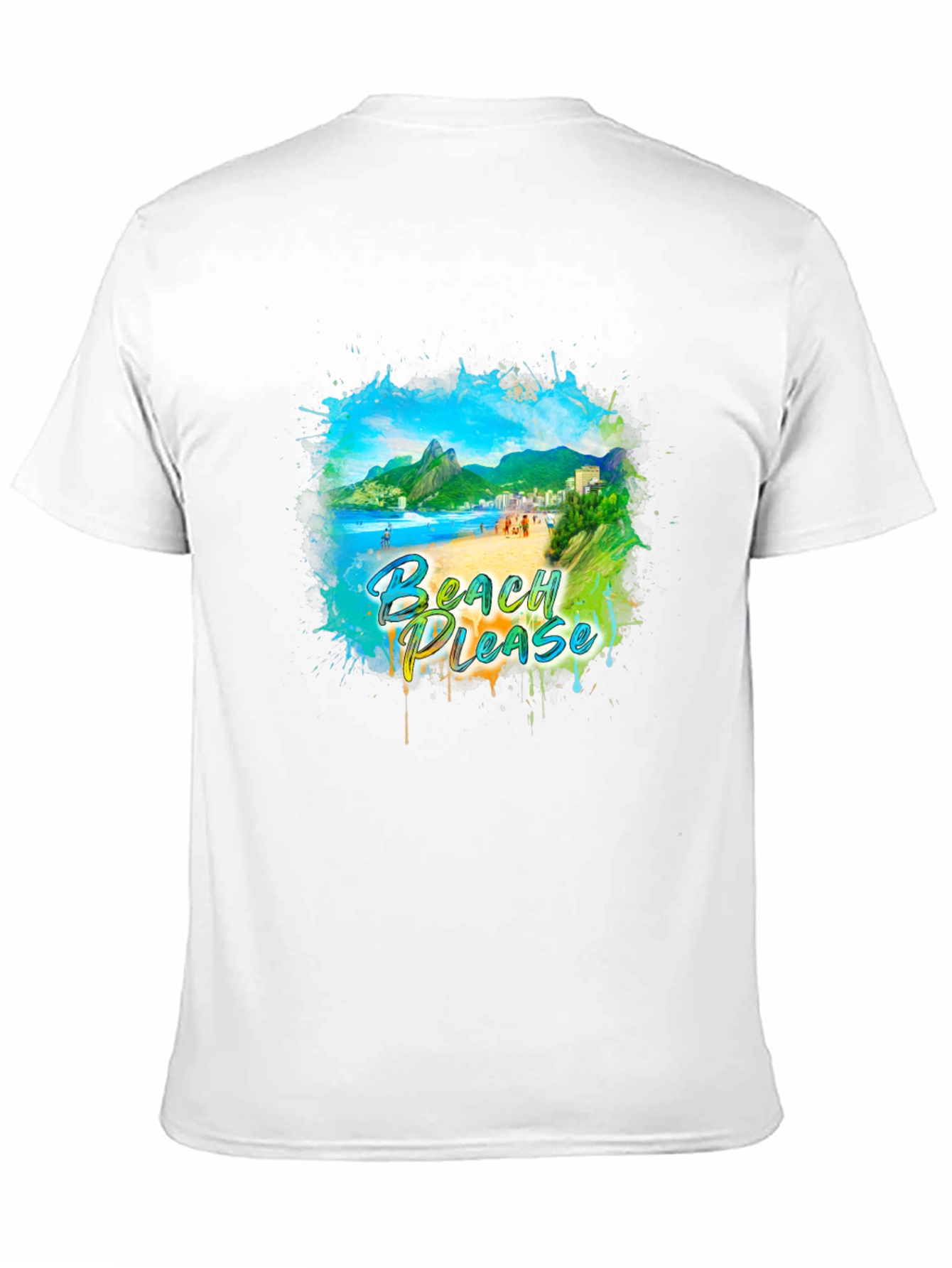 Beach Please Graphic Tee - Tropical Vibes