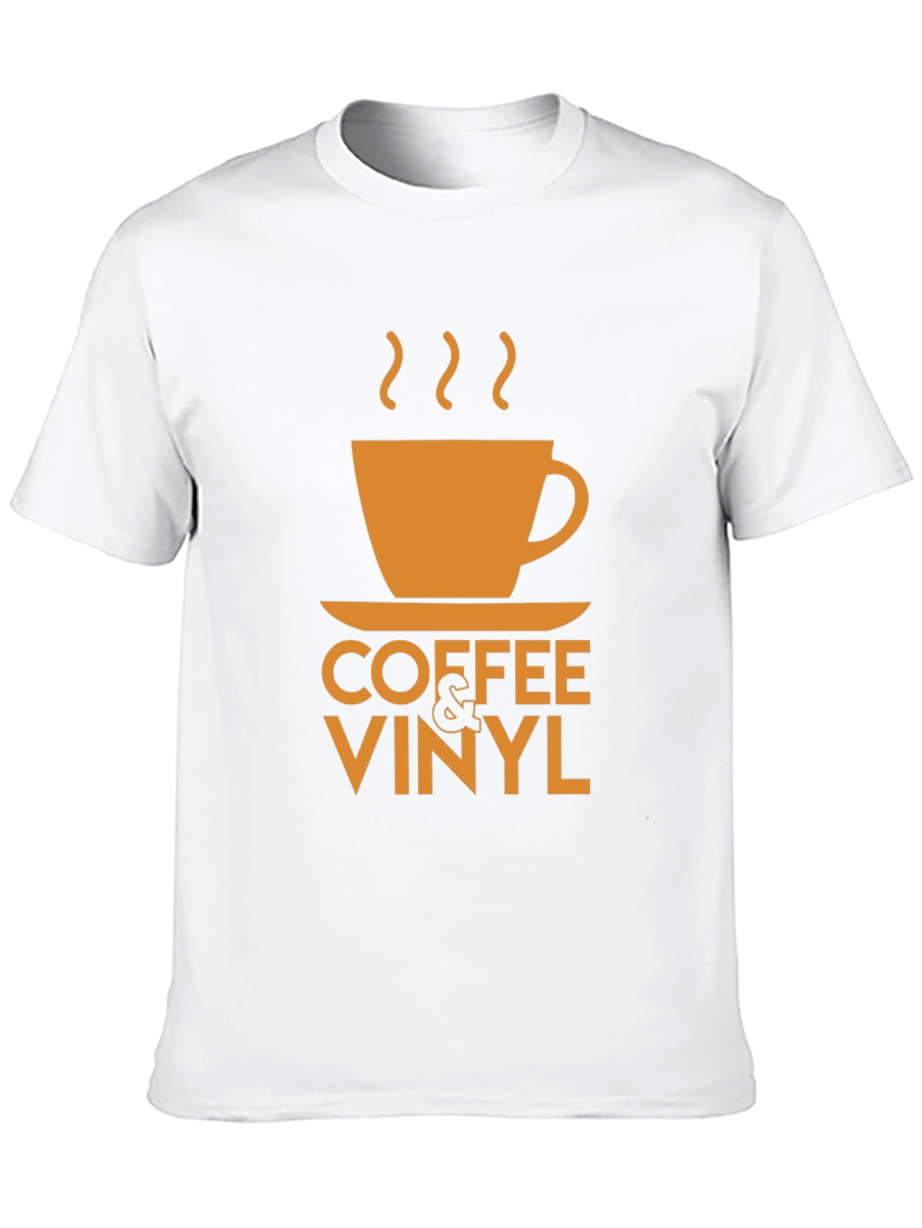 Coffee & Vinyl Graphic Tee - Black