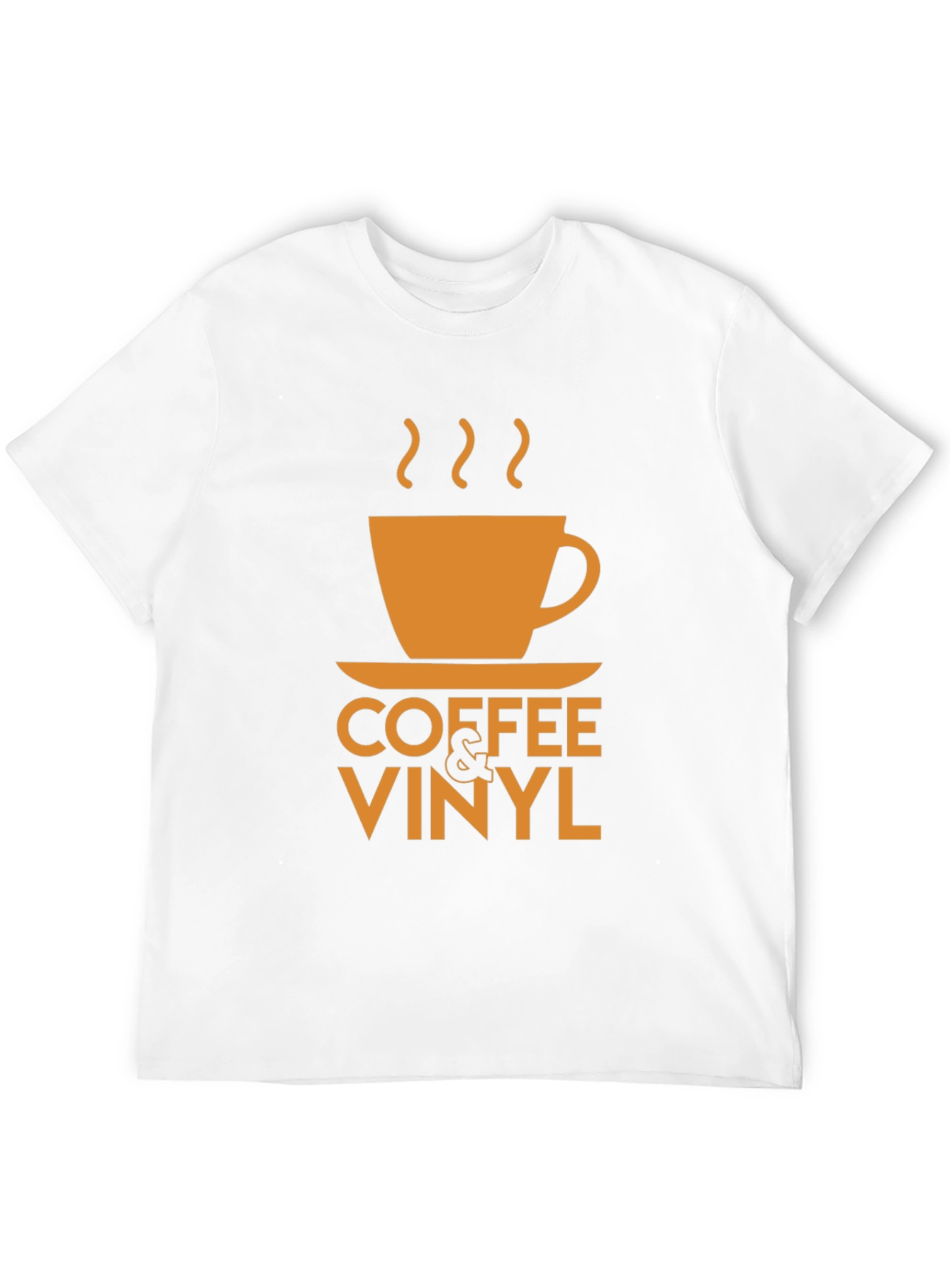 Coffee & Vinyl Graphic Tee - Black