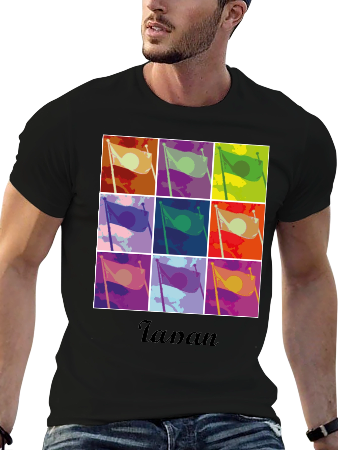 Japan Flag Pop Art Graphic Tee - Unisex
