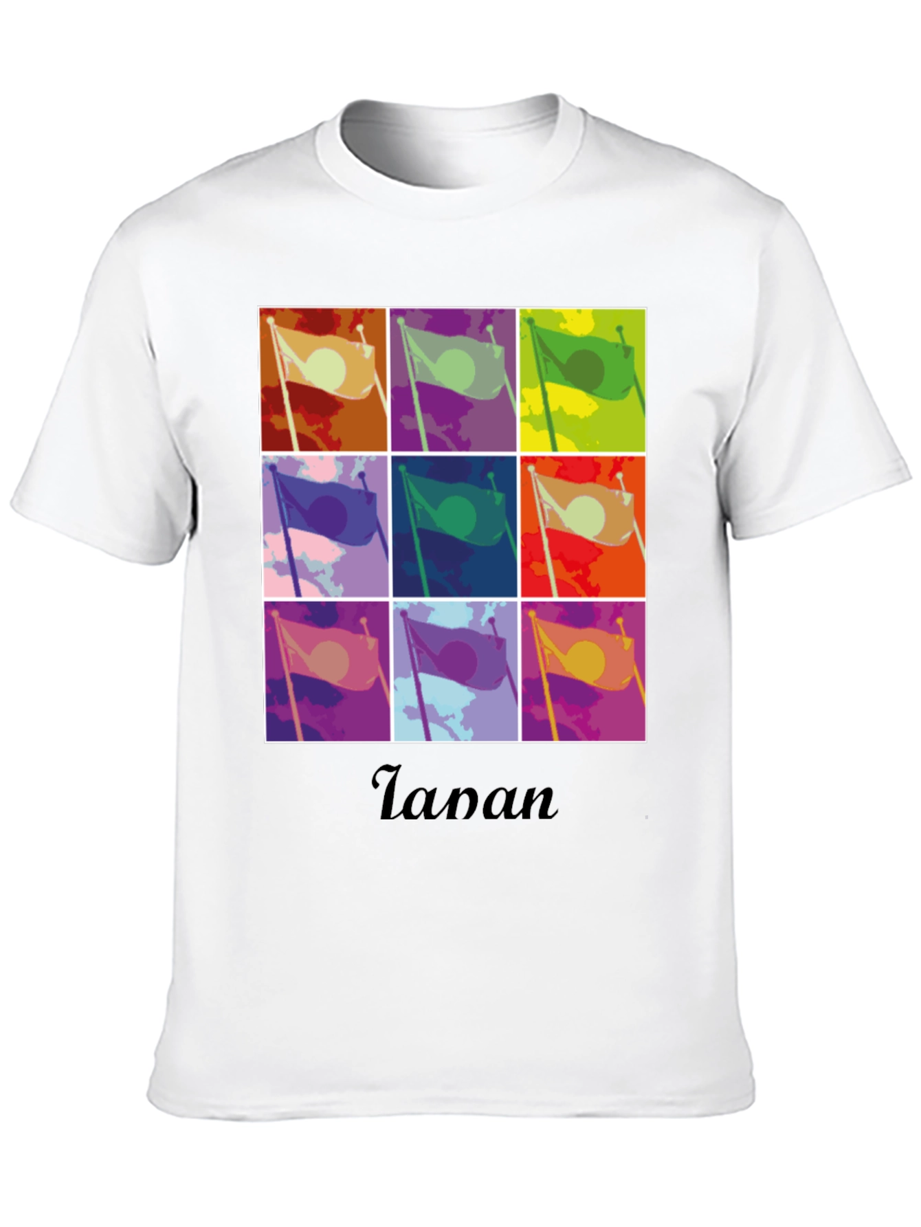 Japan Flag Pop Art Graphic Tee - Unisex