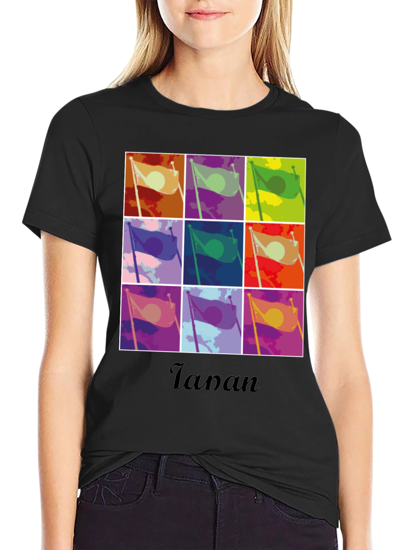 Japan Flag Pop Art Graphic Tee - Unisex