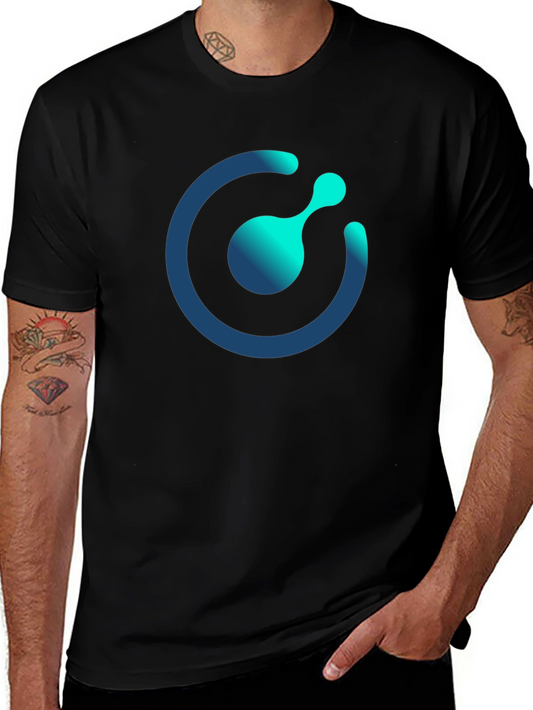Tech Circle Graphic Black T-Shirt