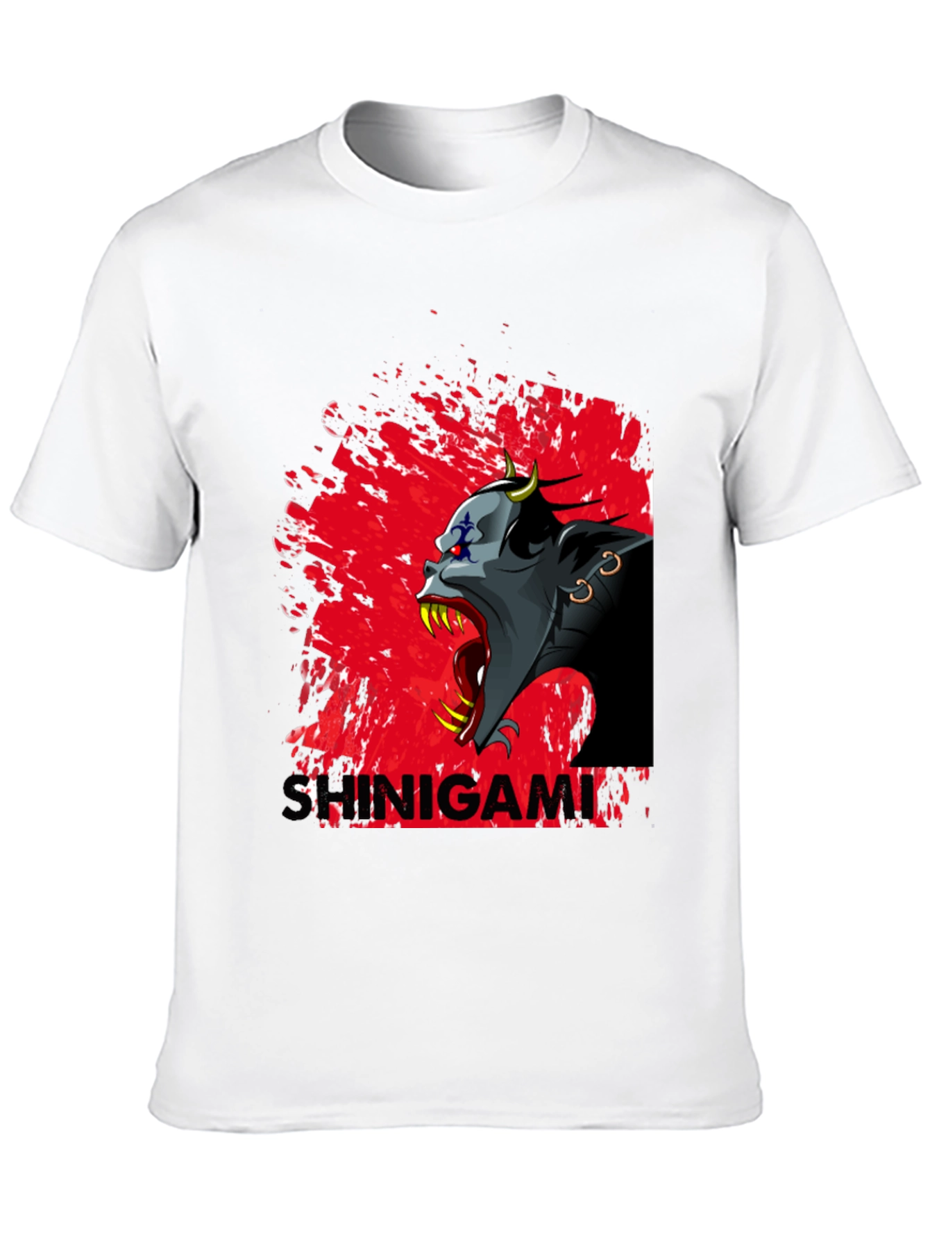Shinigami Graphic Tee - Dark Anime Design