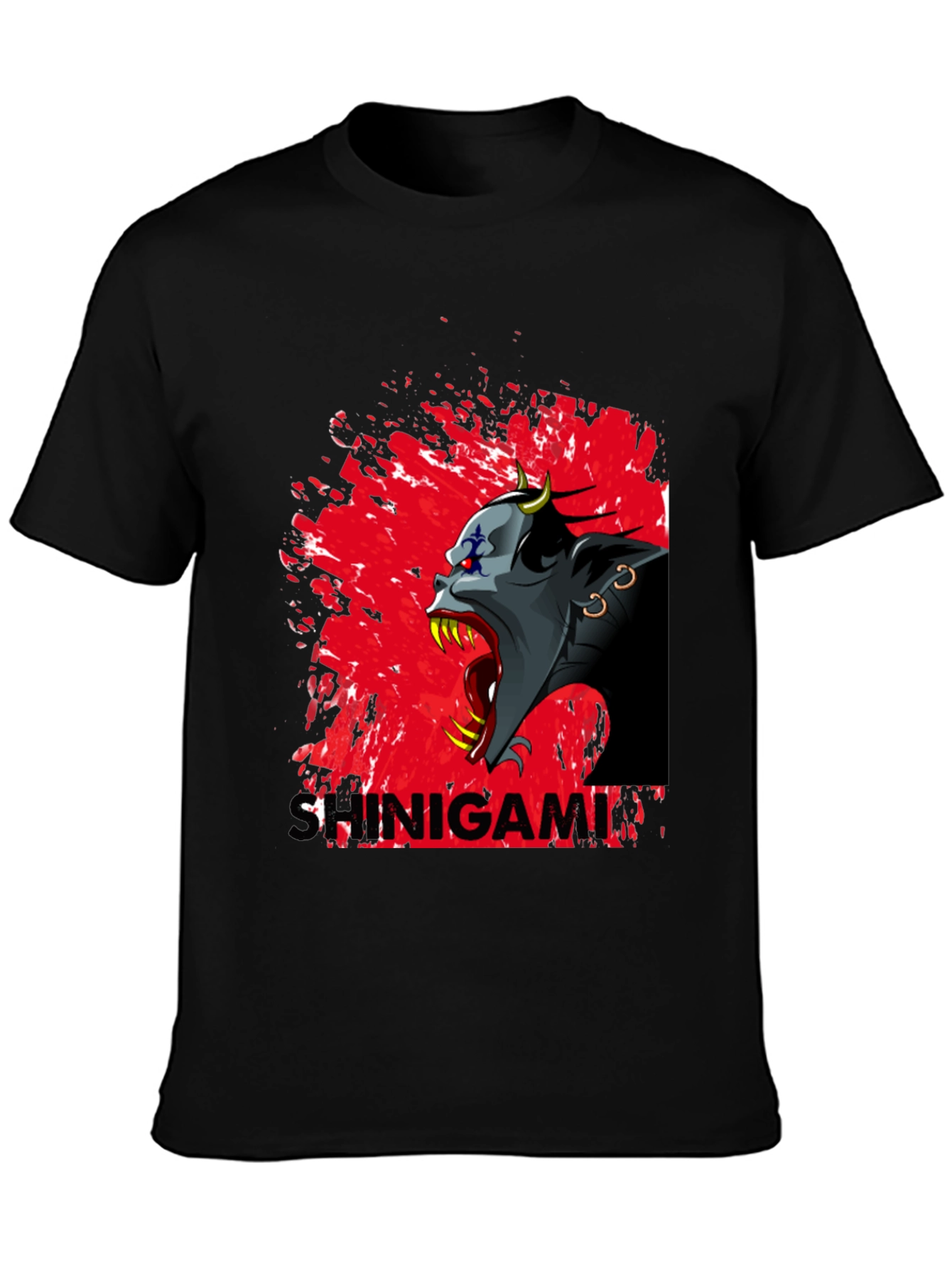 Shinigami Graphic Tee - Dark Anime Design