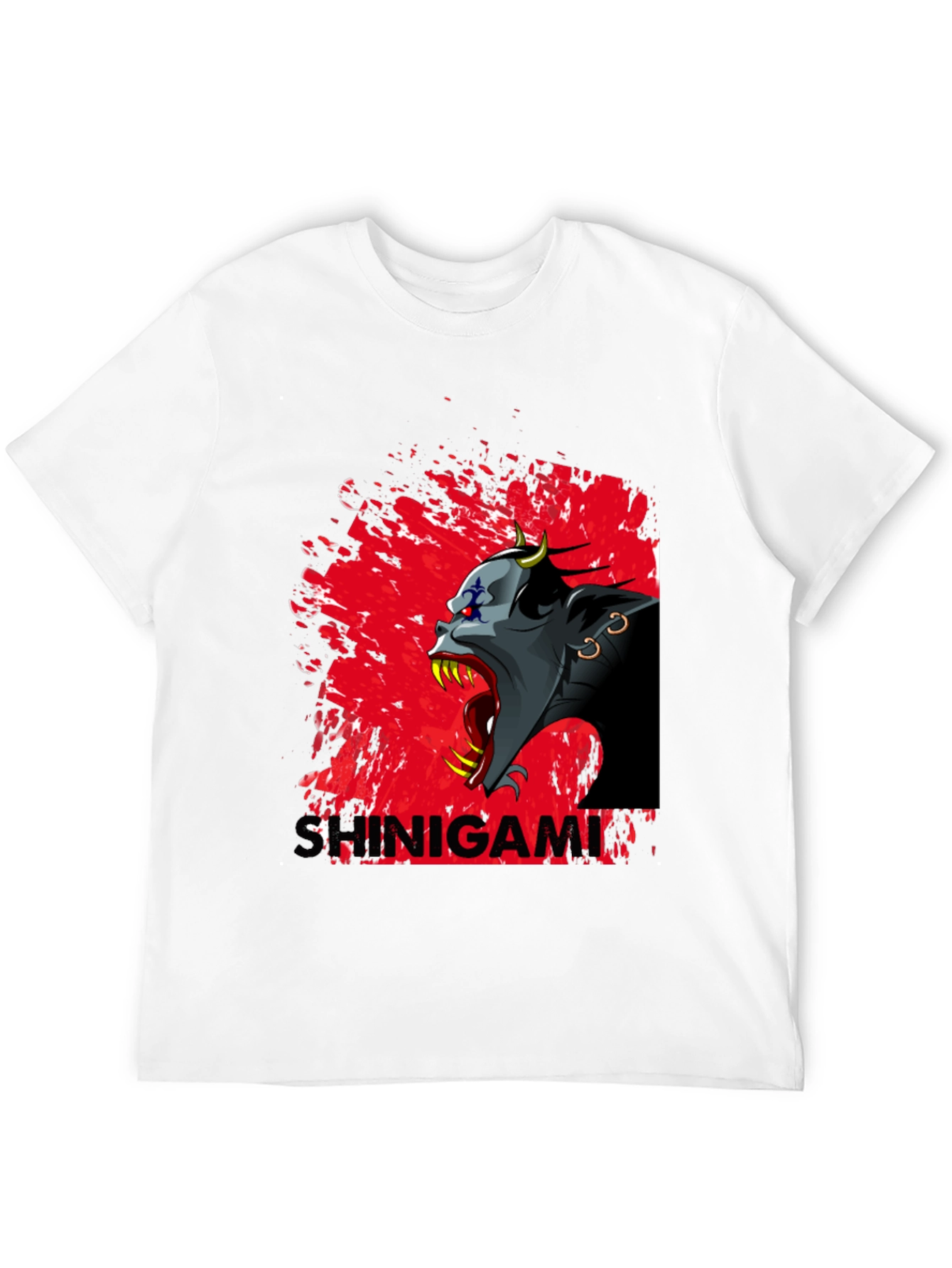Shinigami Graphic Tee - Dark Anime Design