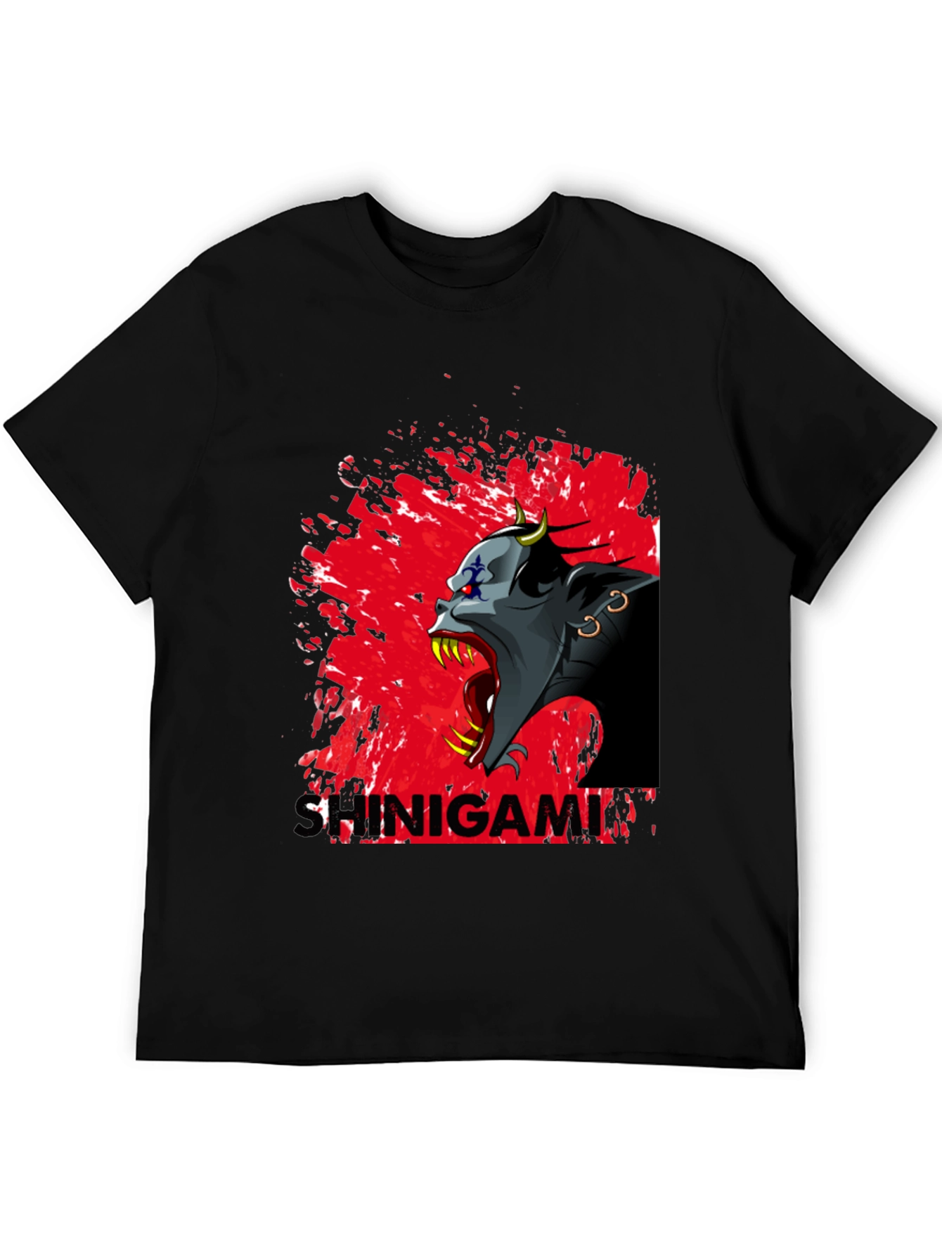 Shinigami Graphic Tee - Dark Anime Design