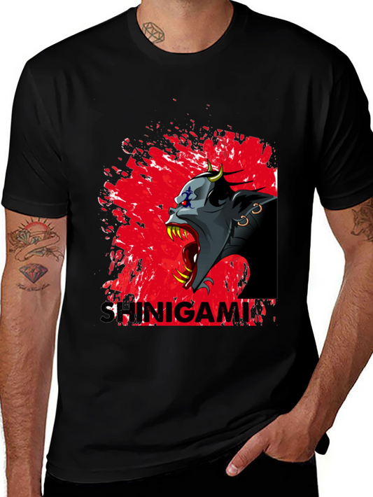 Shinigami Graphic Tee - Dark Anime Design