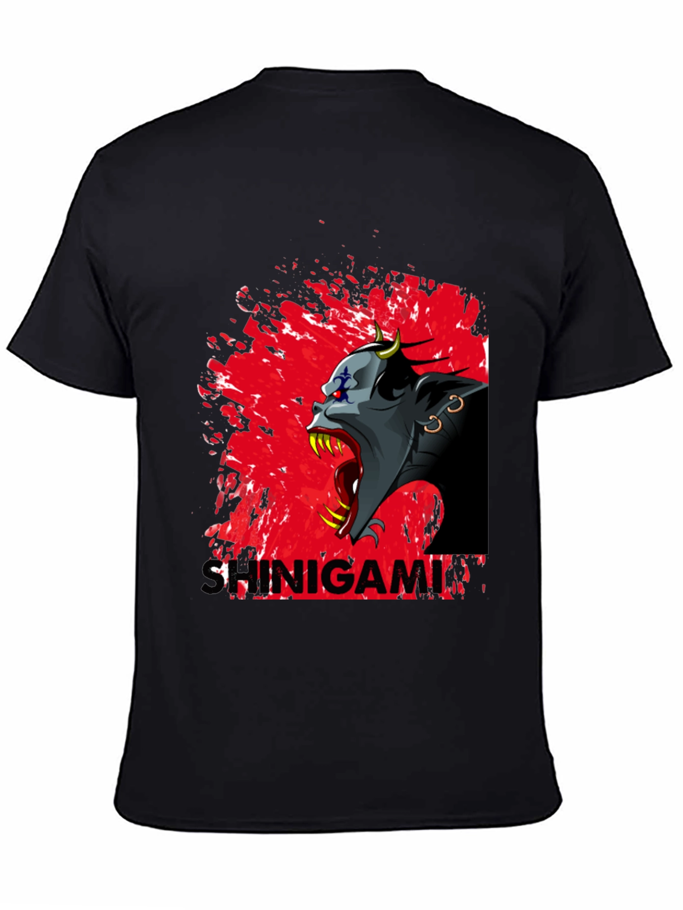 Shinigami Graphic Tee - Dark Anime Design