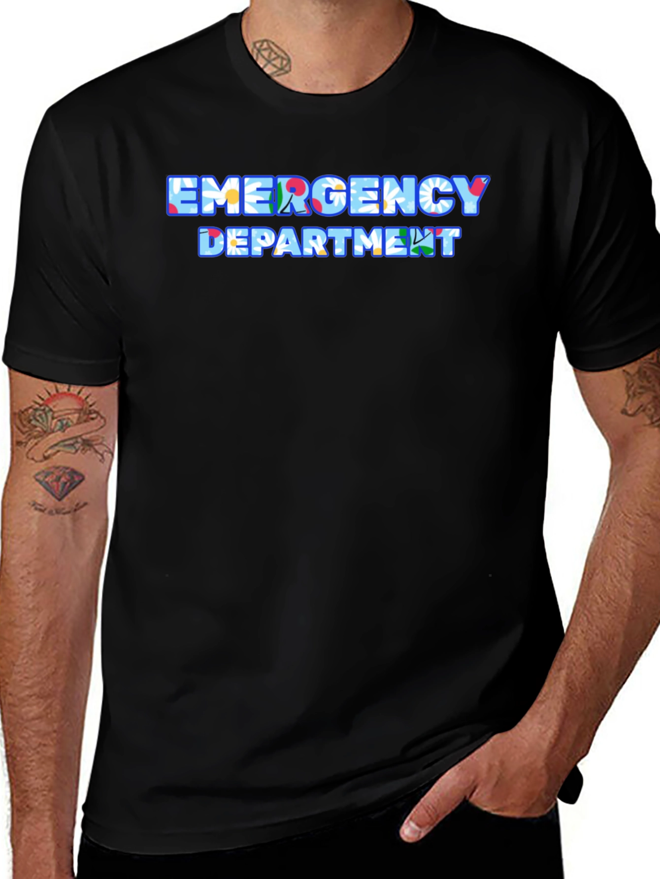Emergency Department Floral T-Shirt