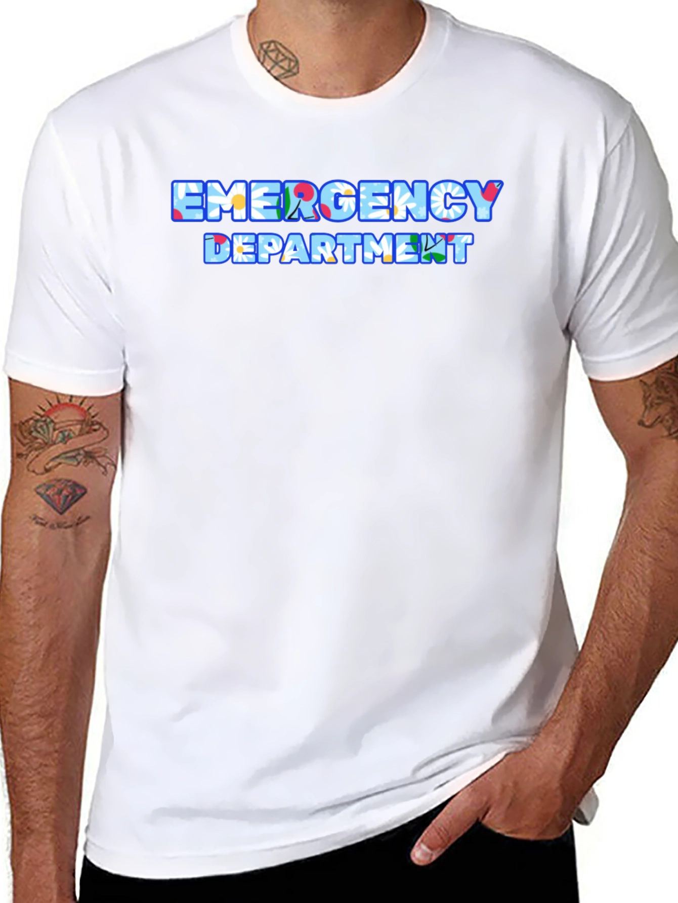 Emergency Department Floral T-Shirt