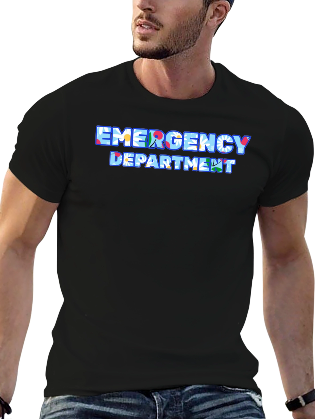 Emergency Department Floral T-Shirt