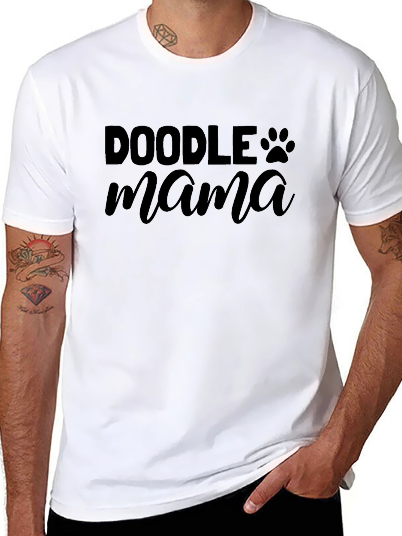 Doodle Mama Black T-Shirt - Dog Lover Tee