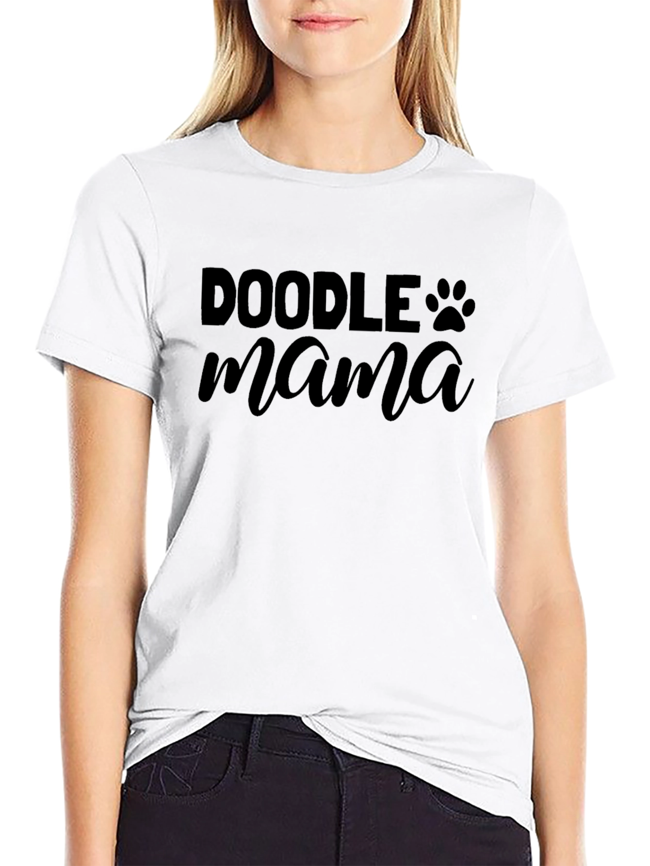 Doodle Mama Black T-Shirt - Dog Lover Tee