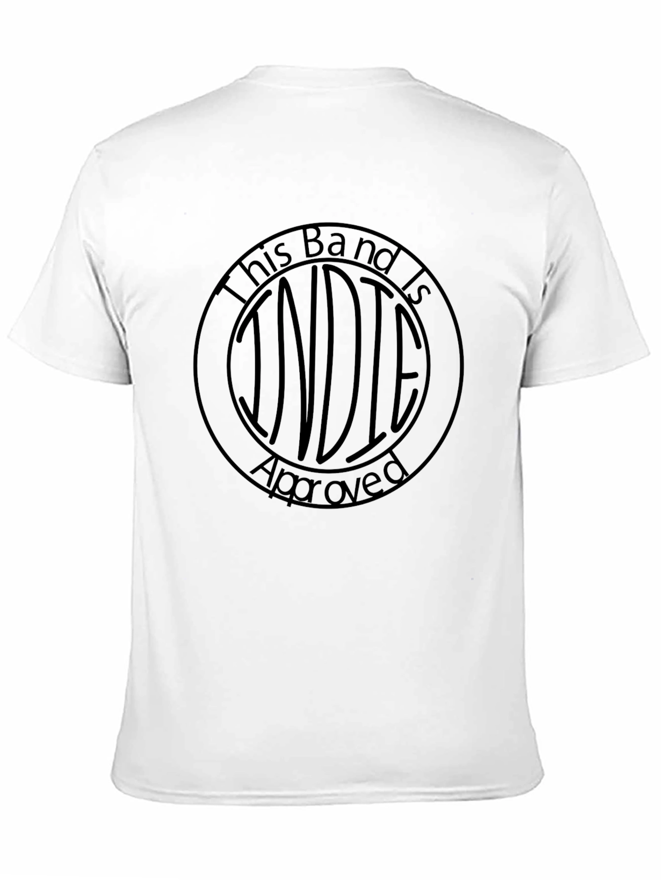 Indie Approved Band T-Shirt - Classic Black Cotton Tee