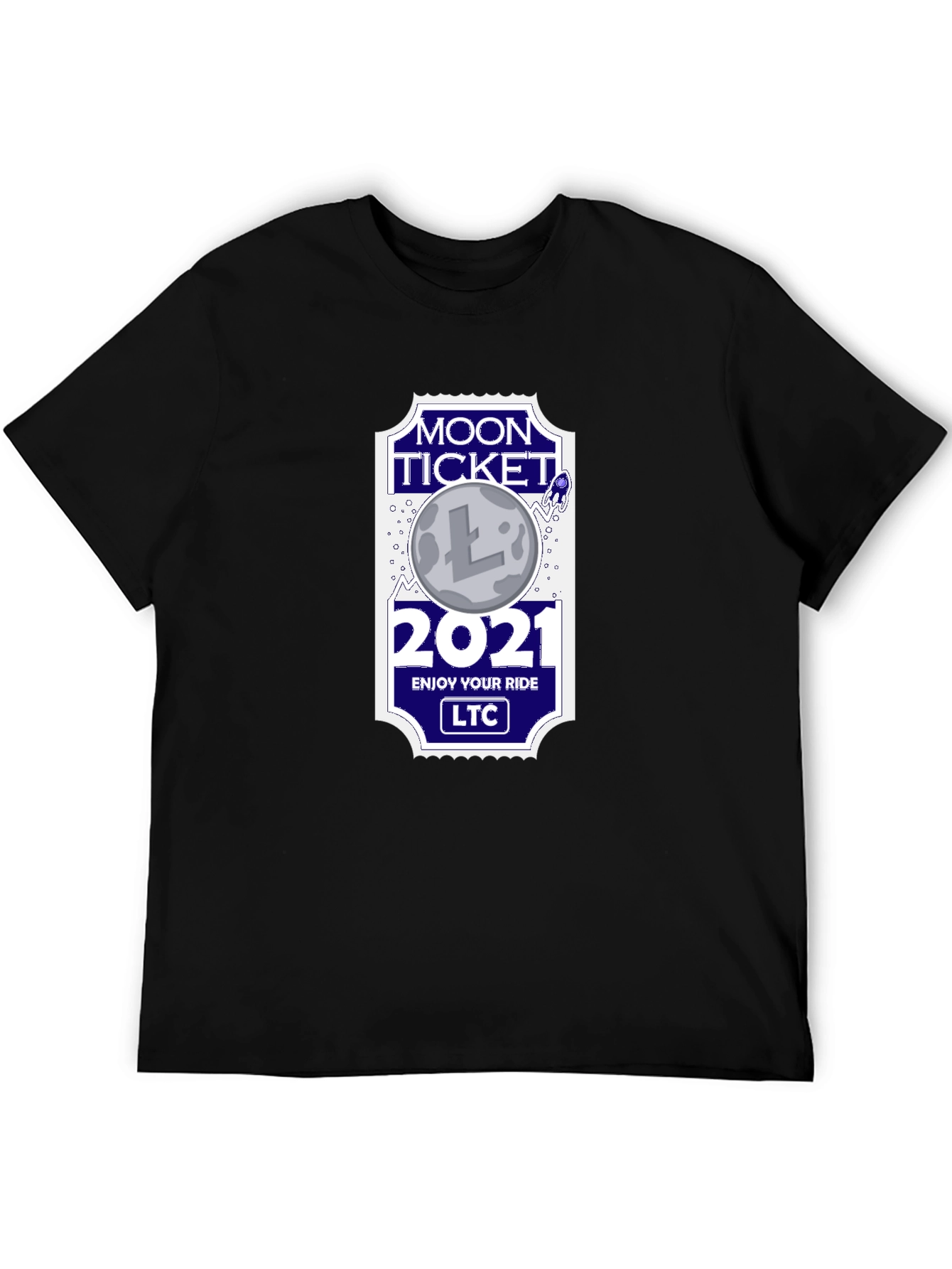 Moon Ticket 2021 LTC Black T-Shirt