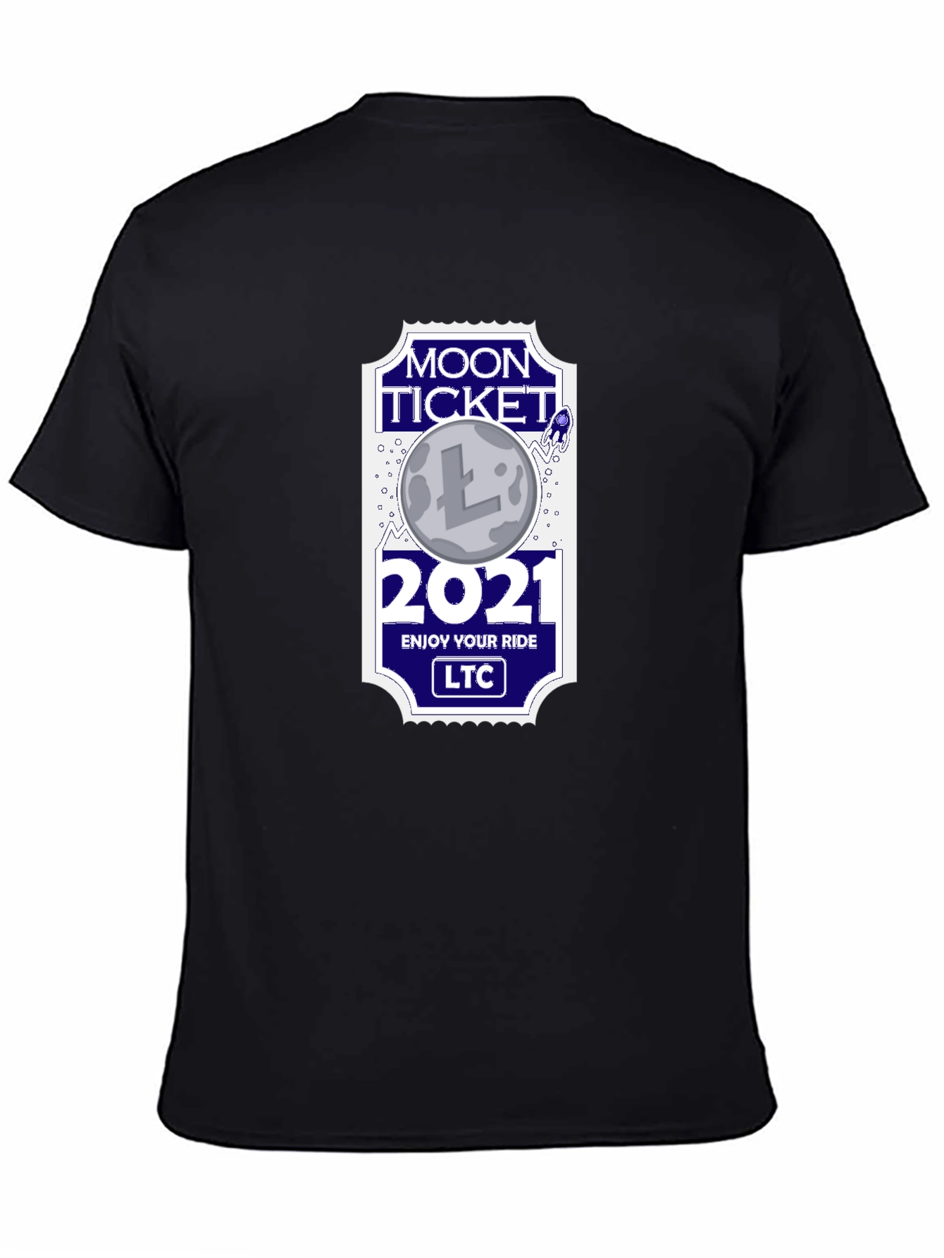 Moon Ticket 2021 LTC Black T-Shirt
