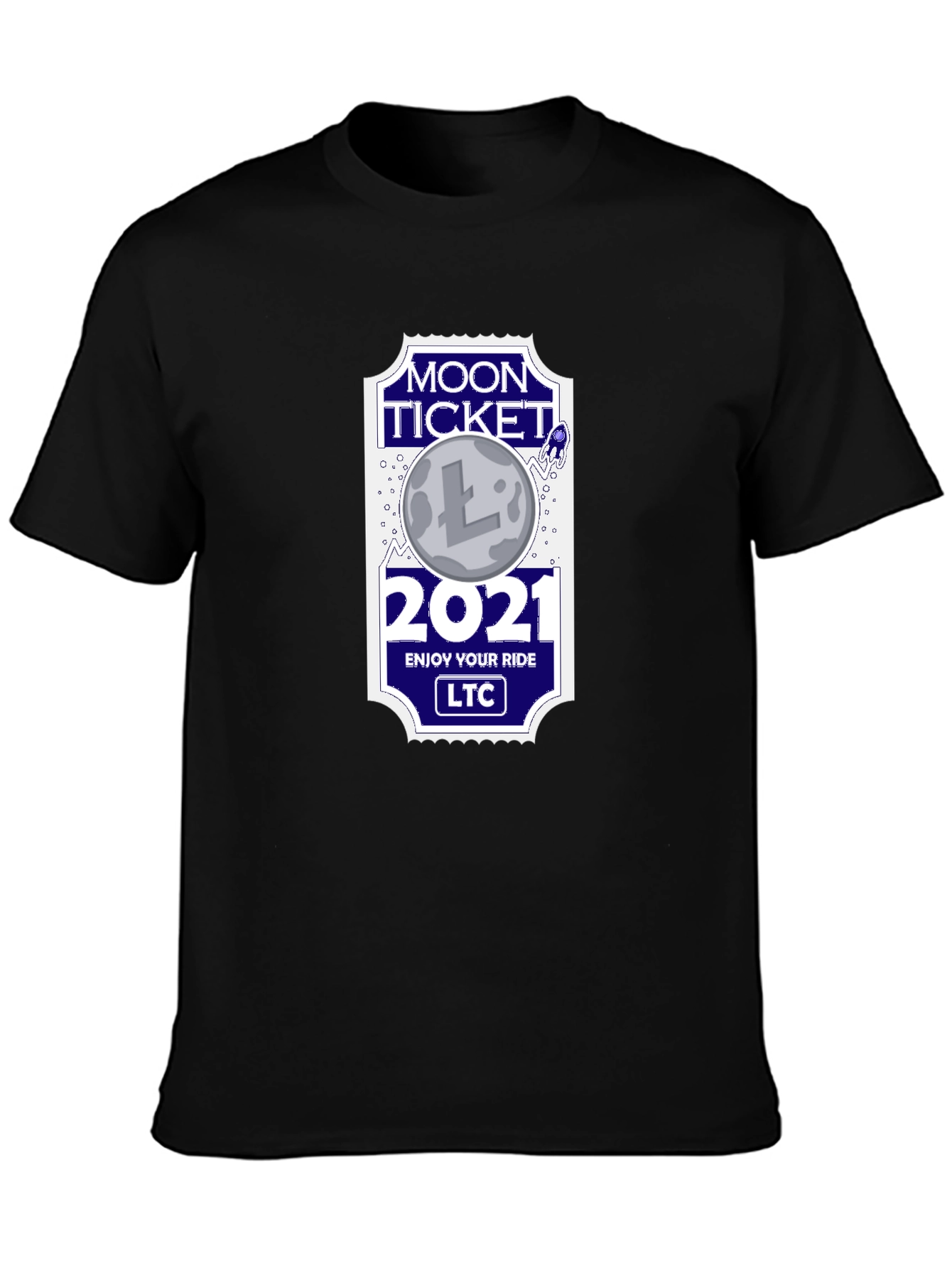 Moon Ticket 2021 LTC Black T-Shirt