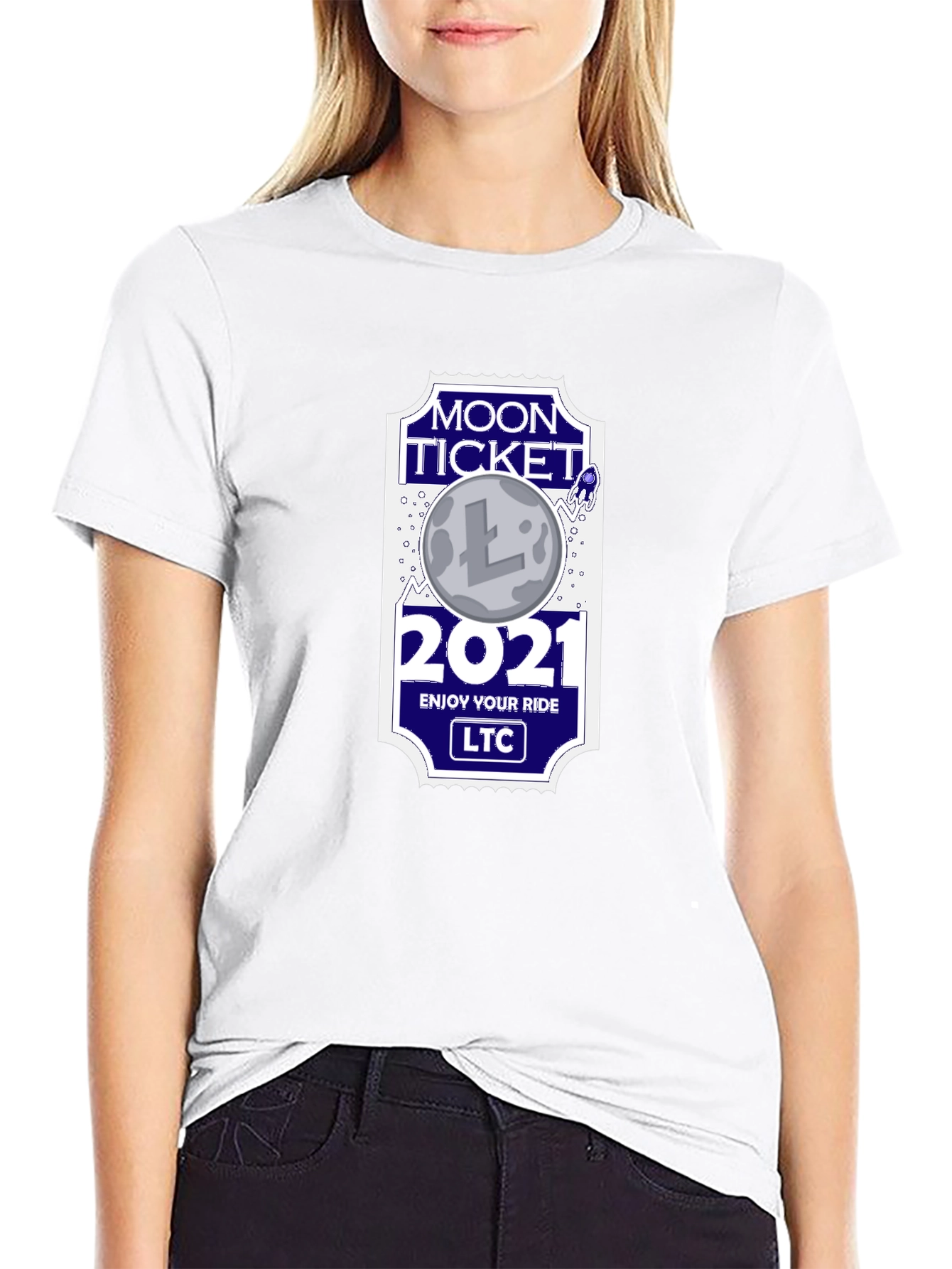 Moon Ticket 2021 LTC Black T-Shirt
