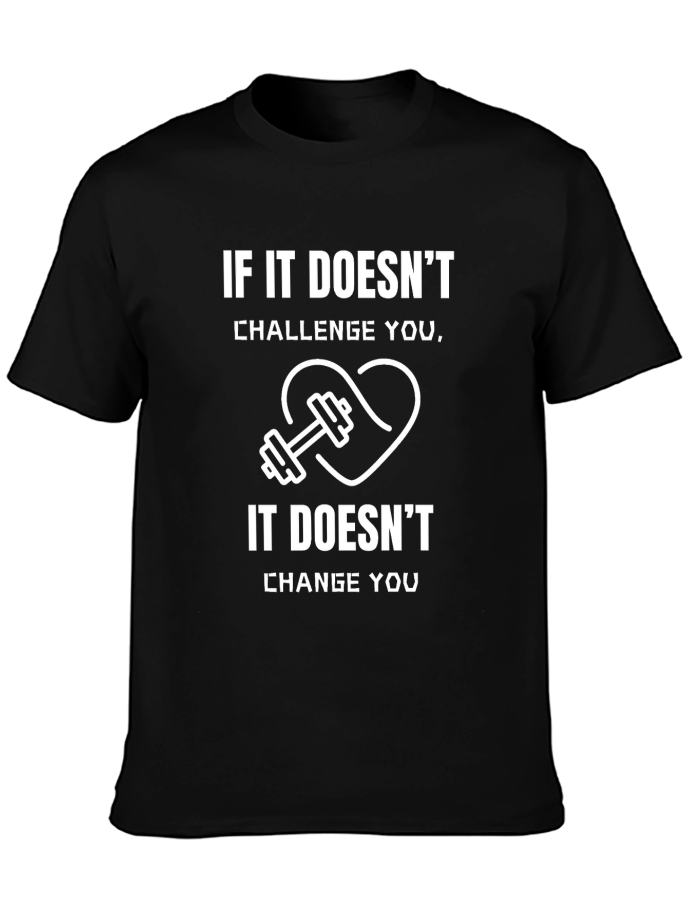 Fitness Motivation Black T-Shirt