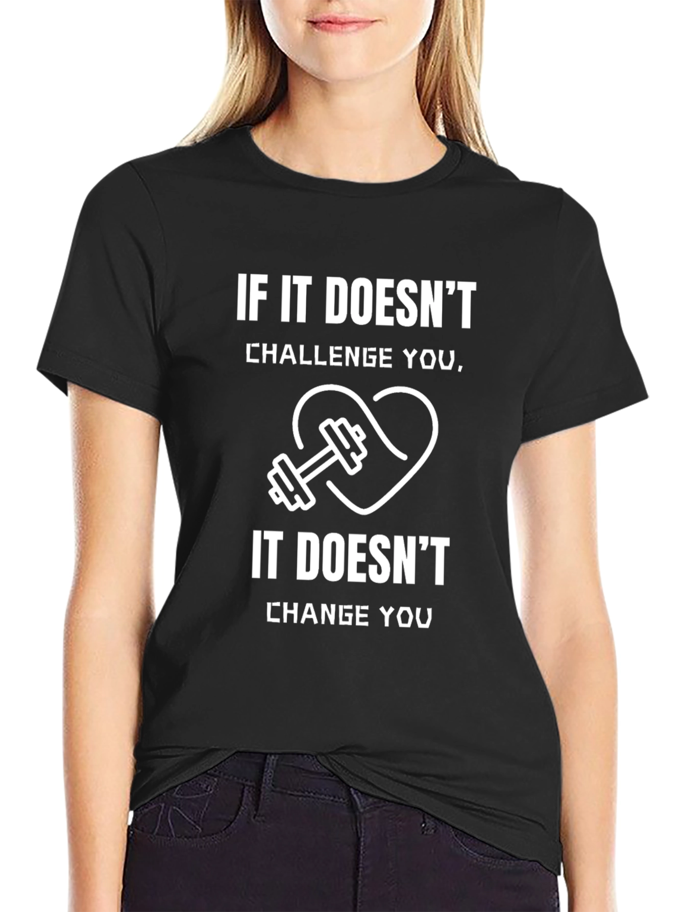 Fitness Motivation Black T-Shirt