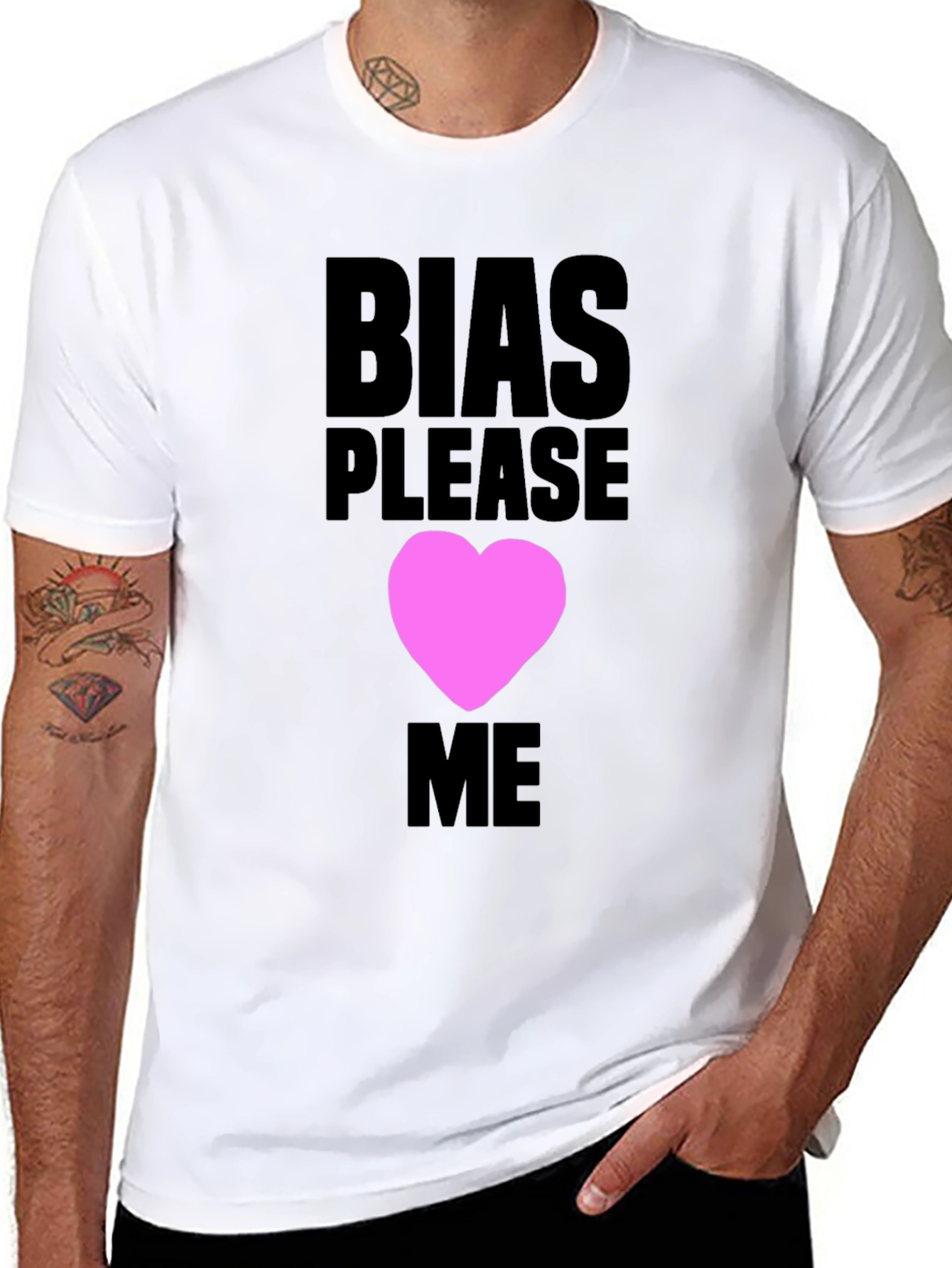 Bias Please Love Me Graphic Tee