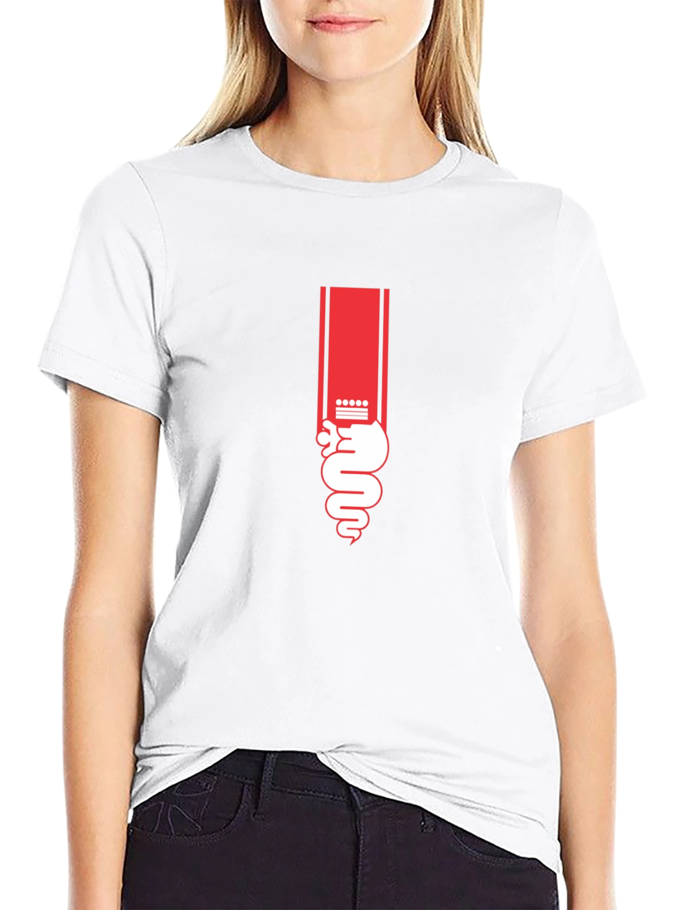 Serpent Graphic Tee - Stylish Black Cotton T-Shirt