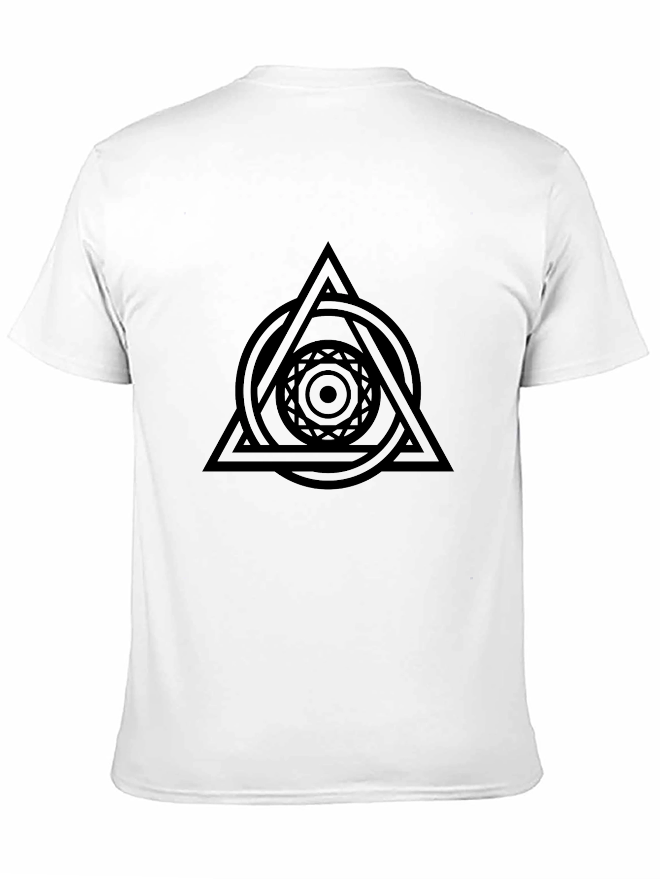 Geometric Symbol Black T-Shirt
