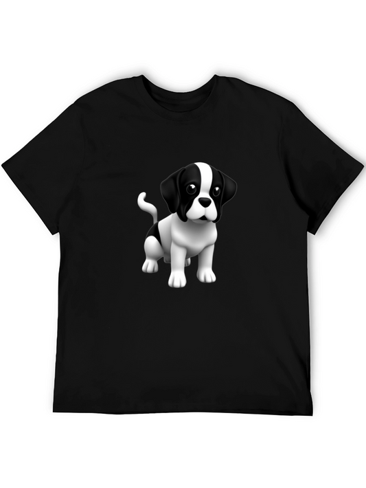 Dog Graphic Tee - Cute Cartoon Puppy T-Shirt