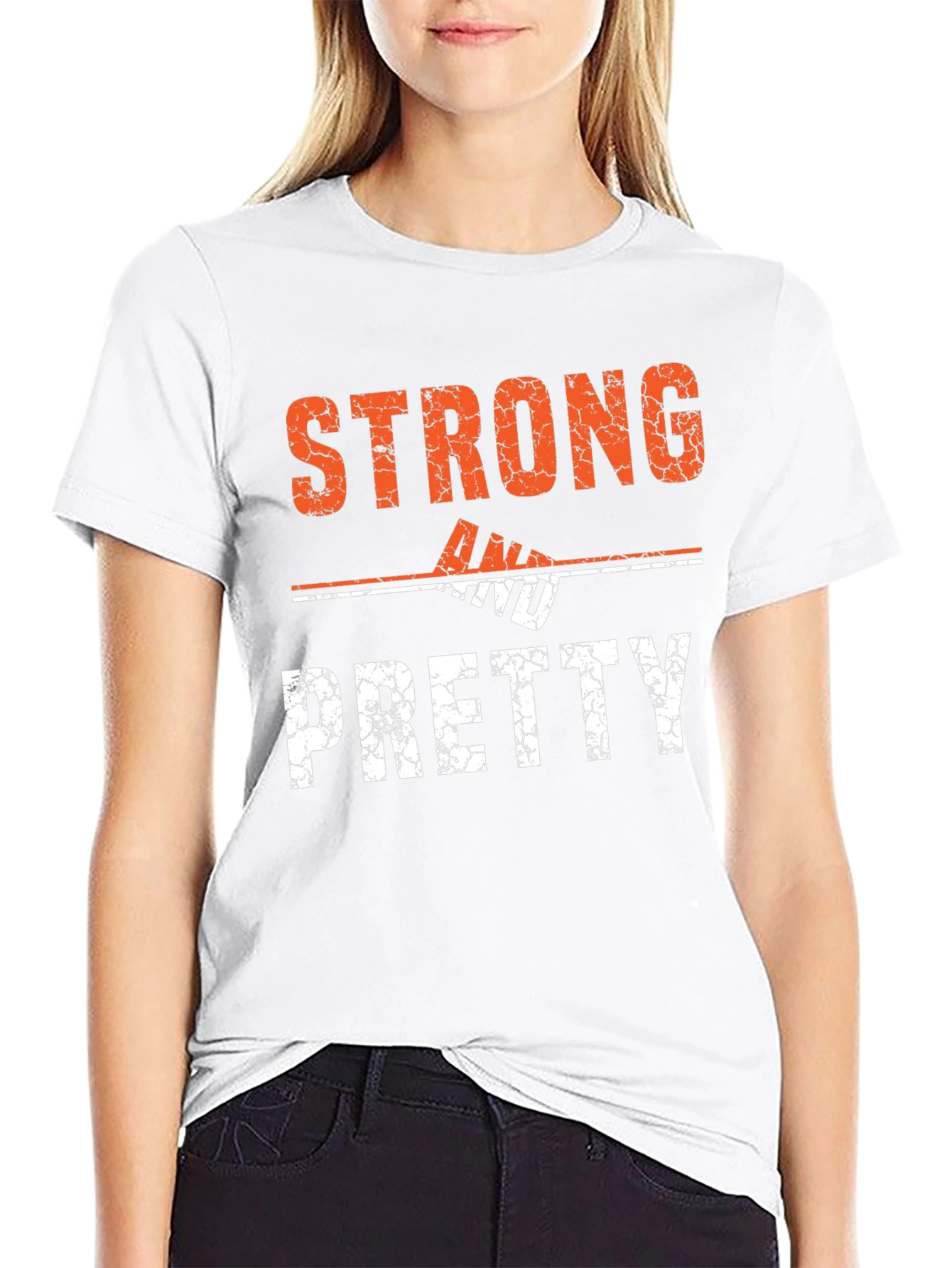 Strong & Pretty Graphic T-Shirt - Black