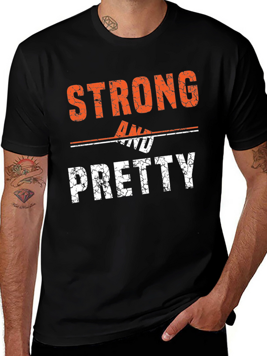 Strong & Pretty Graphic T-Shirt - Black