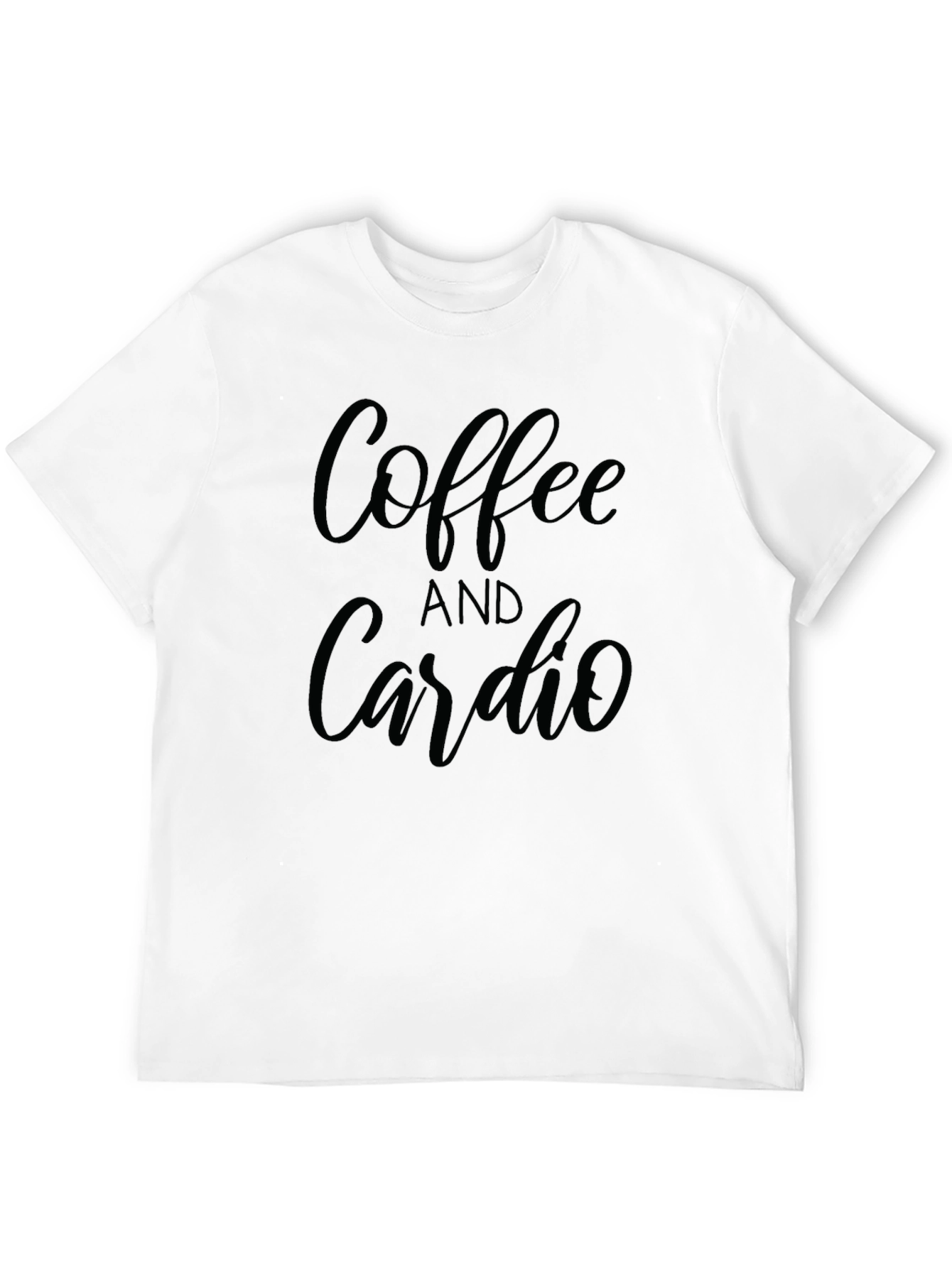 Coffee and Cardio Black Graphic Tee