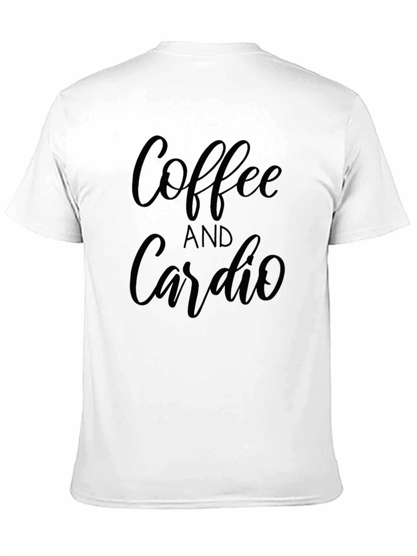 Coffee and Cardio Black Graphic Tee