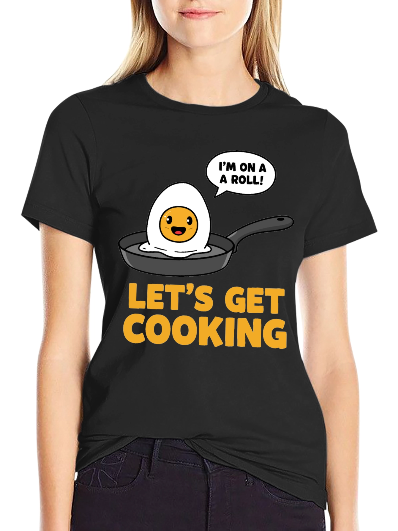 Funny Egg Cooking T-Shirt - Lets Get Cooking!