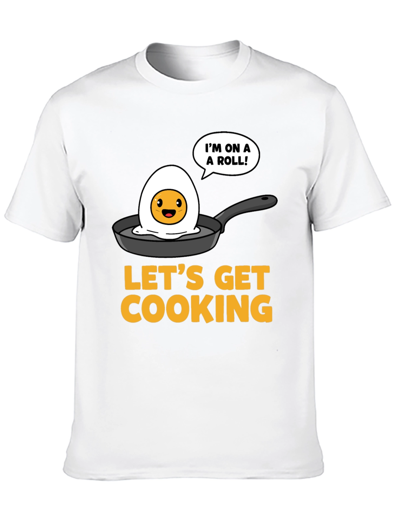 Funny Egg Cooking T-Shirt - Lets Get Cooking!