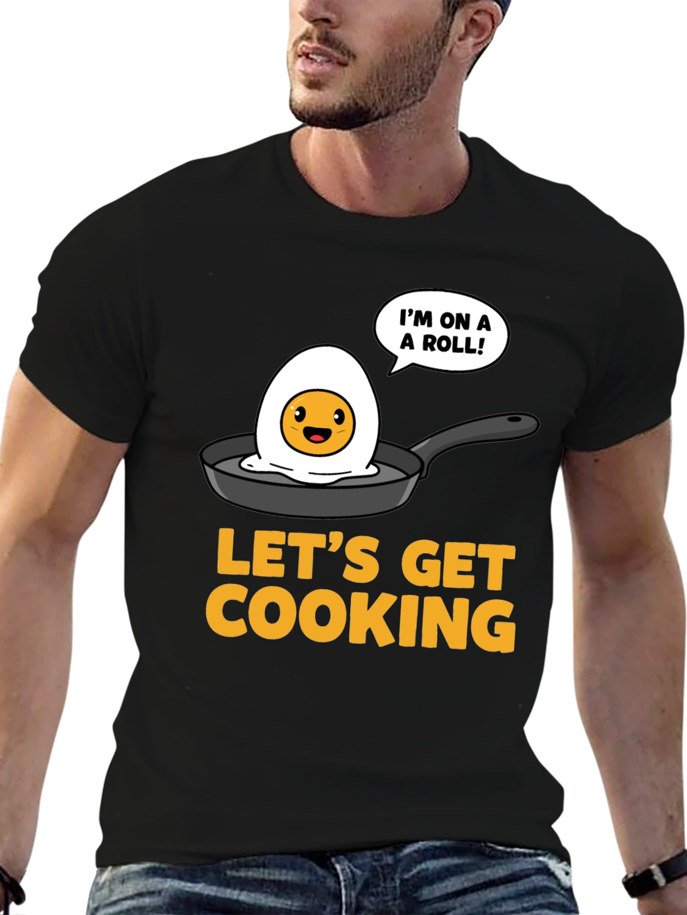 Funny Egg Cooking T-Shirt - Lets Get Cooking!