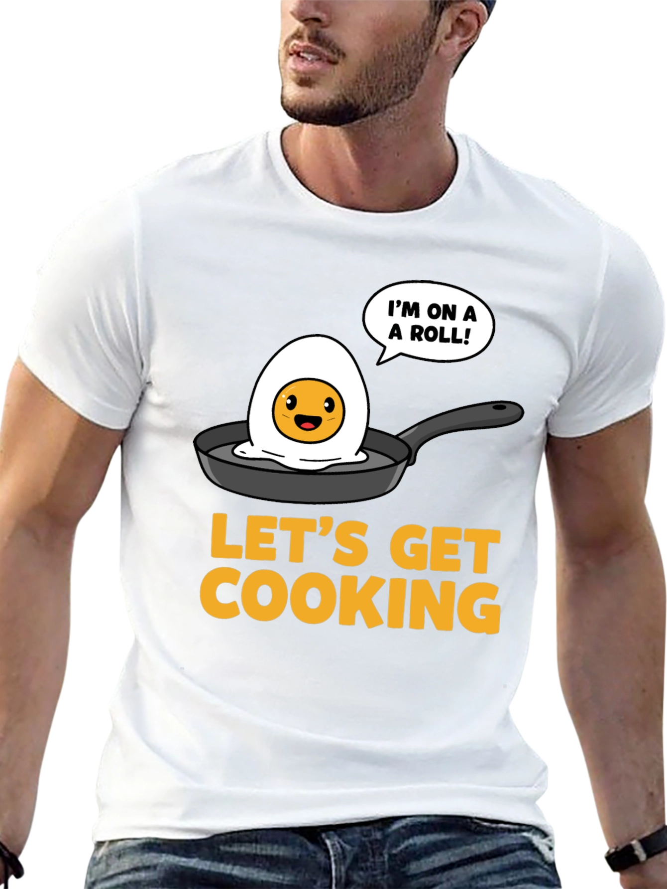 Funny Egg Cooking T-Shirt - Lets Get Cooking!