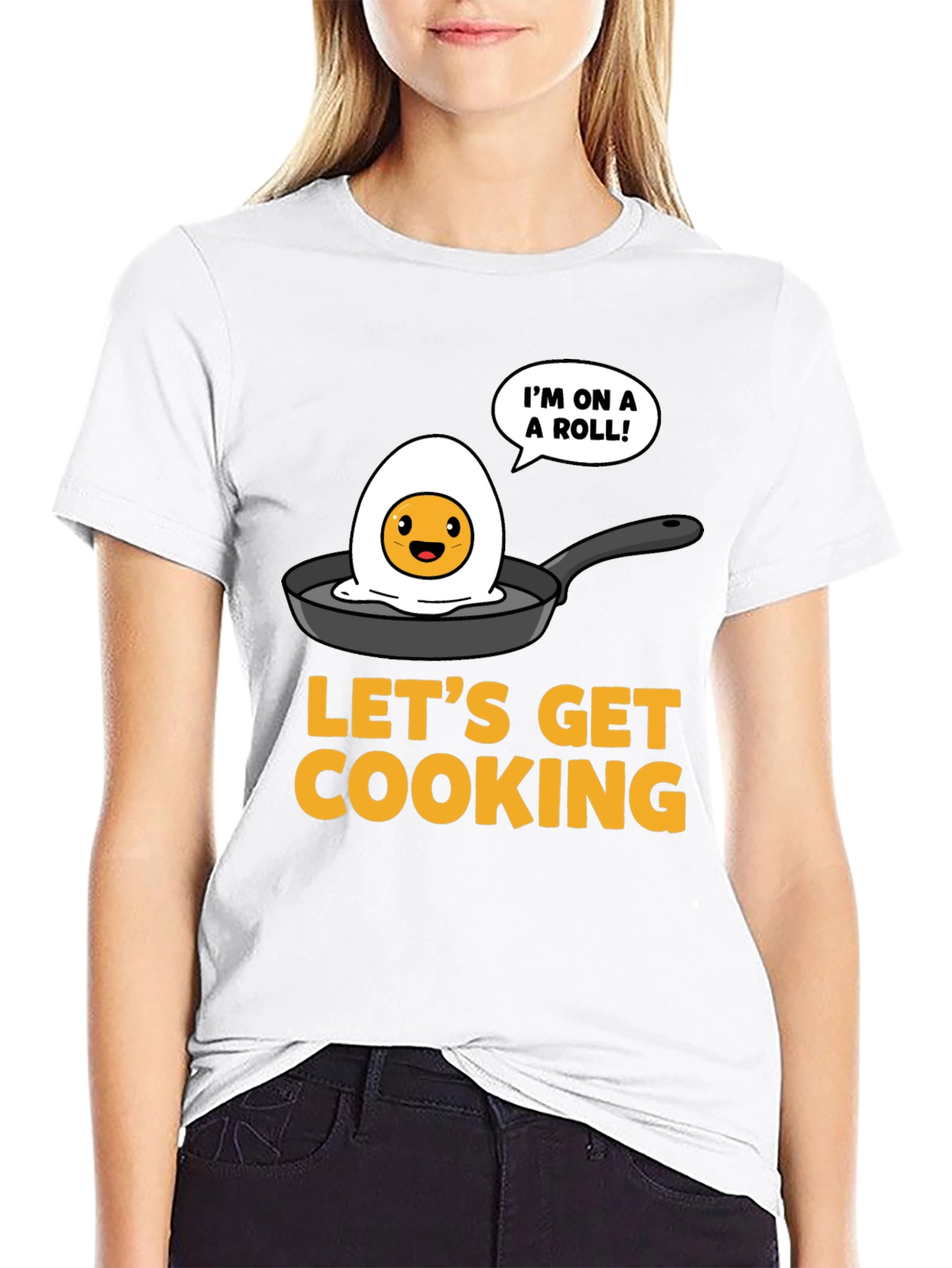 Funny Egg Cooking T-Shirt - Lets Get Cooking!