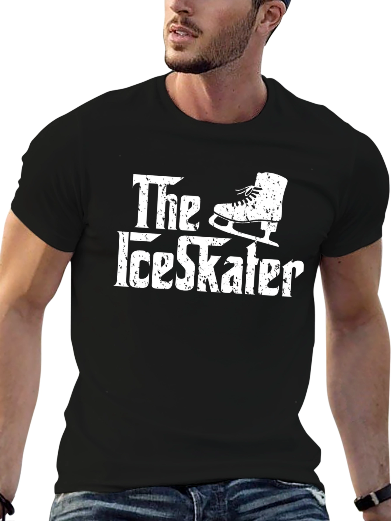 The Ice Skater Graphic T-Shirt - Black