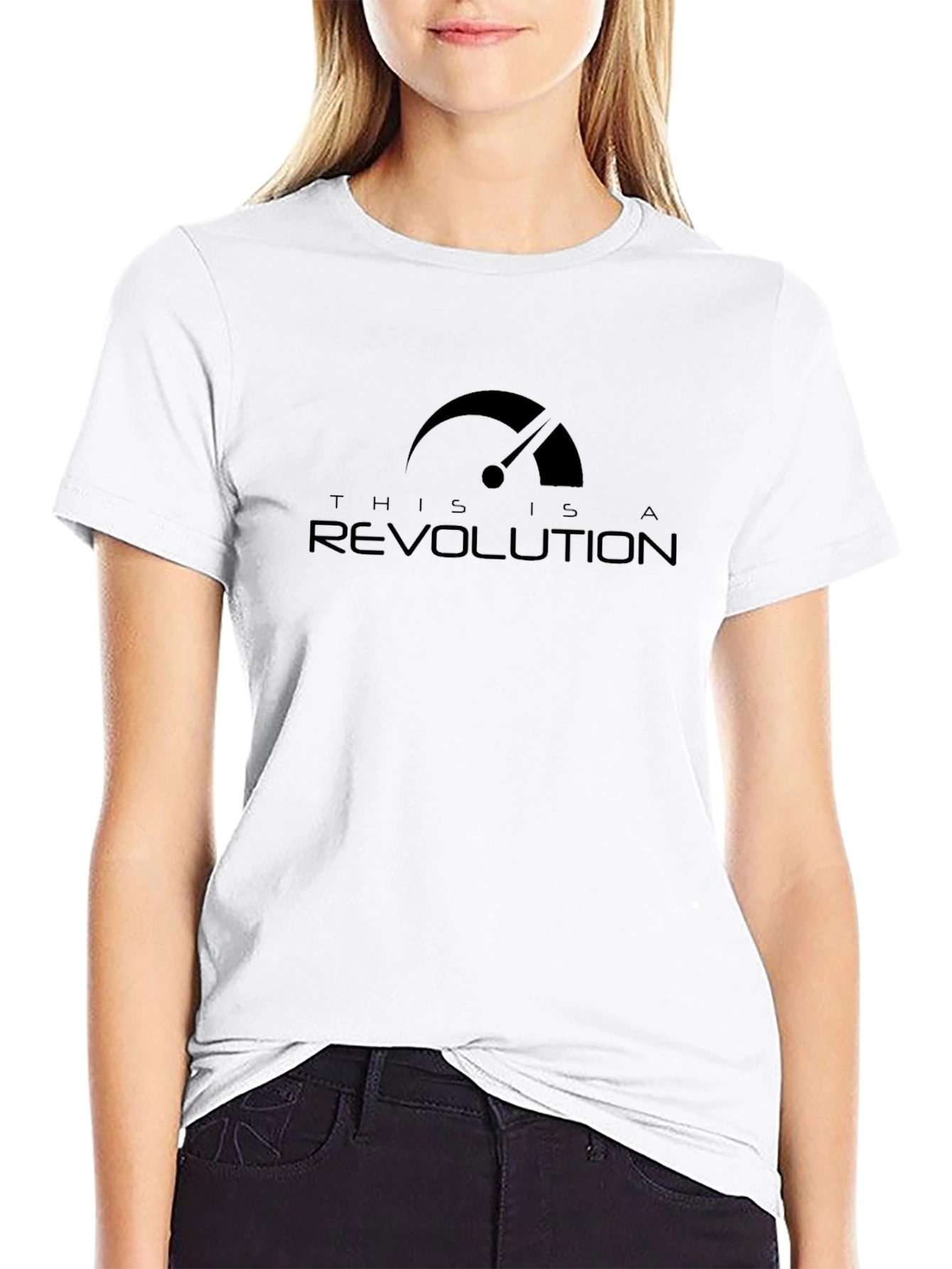 Revolution Graphic Tee - Stylish Black Cotton T-Shirt