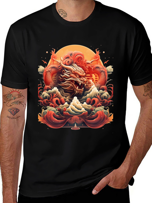 Dragon Graphic Tee - Bold Asian Inspired Design