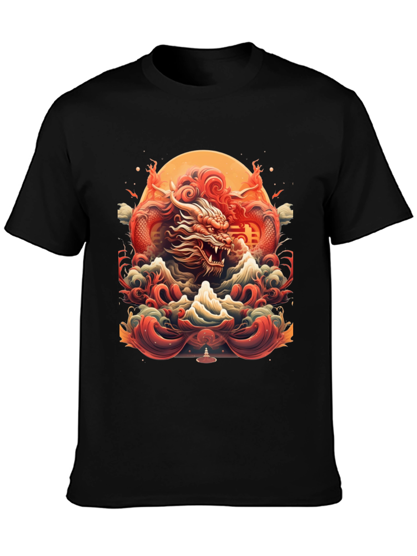 Dragon Graphic Tee - Bold Asian Inspired Design