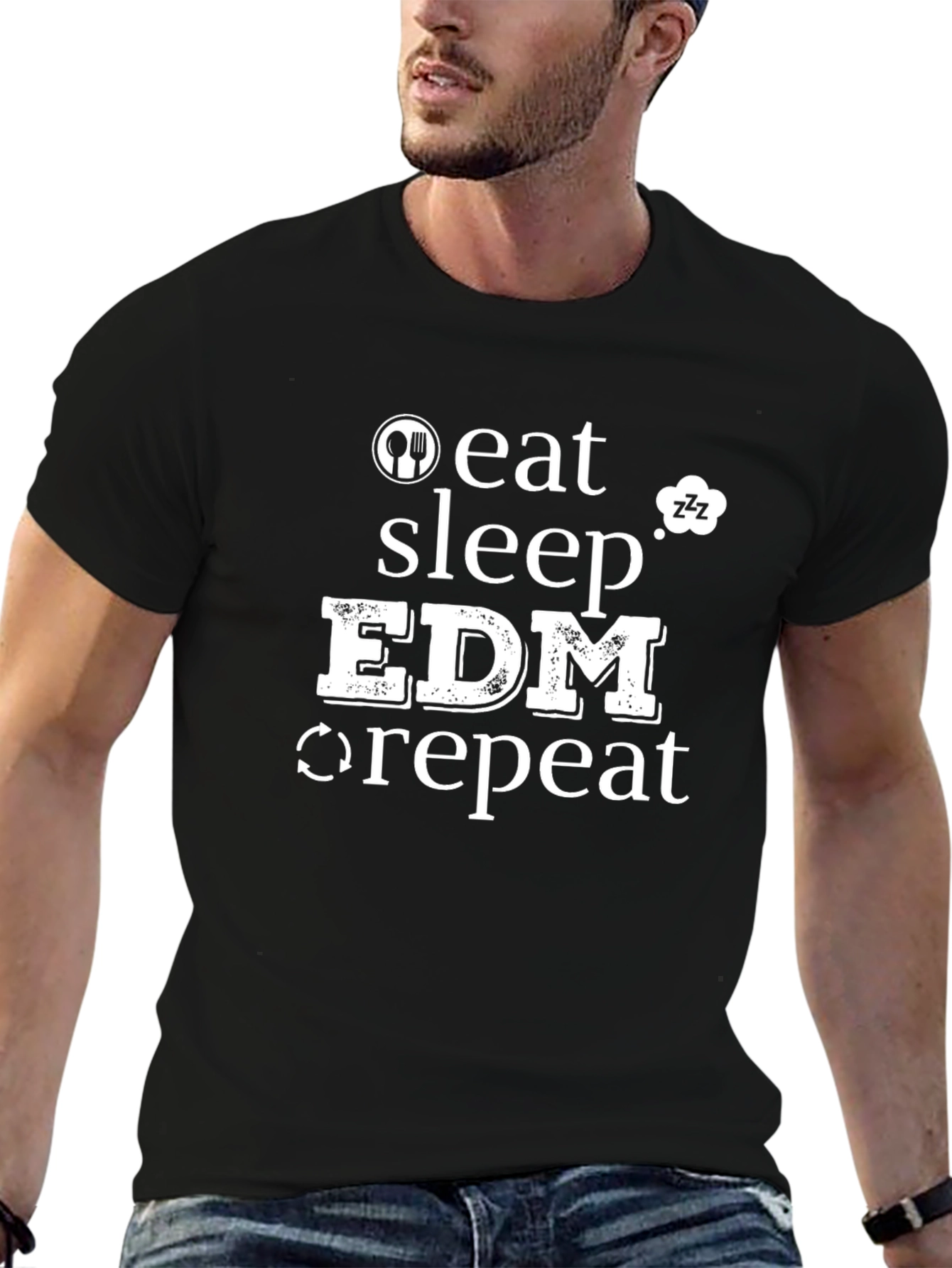 Eat Sleep EDM Repeat T-Shirt - Music Lover Tee