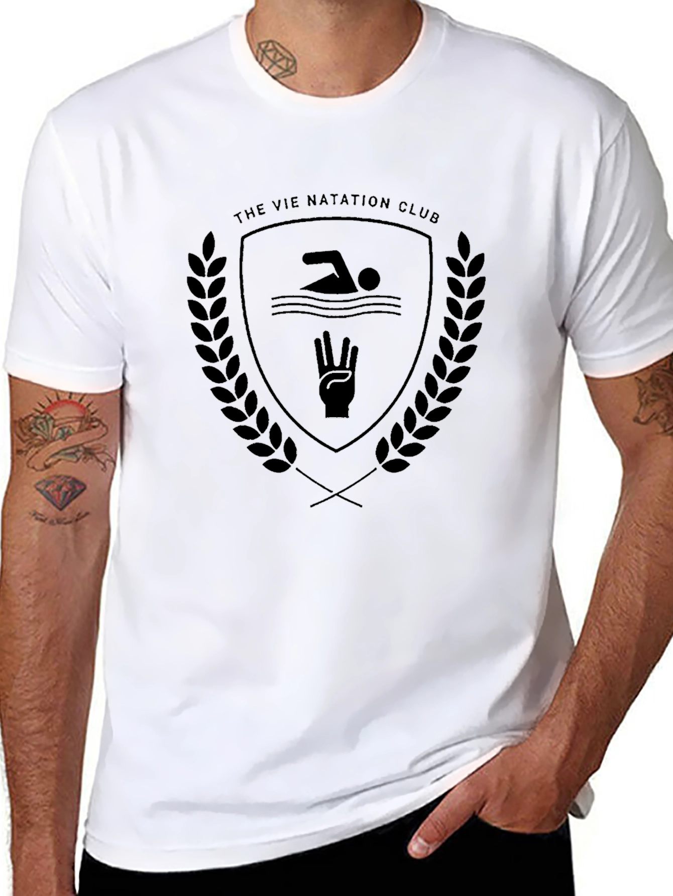 The VIP Natation Club Black T-Shirt