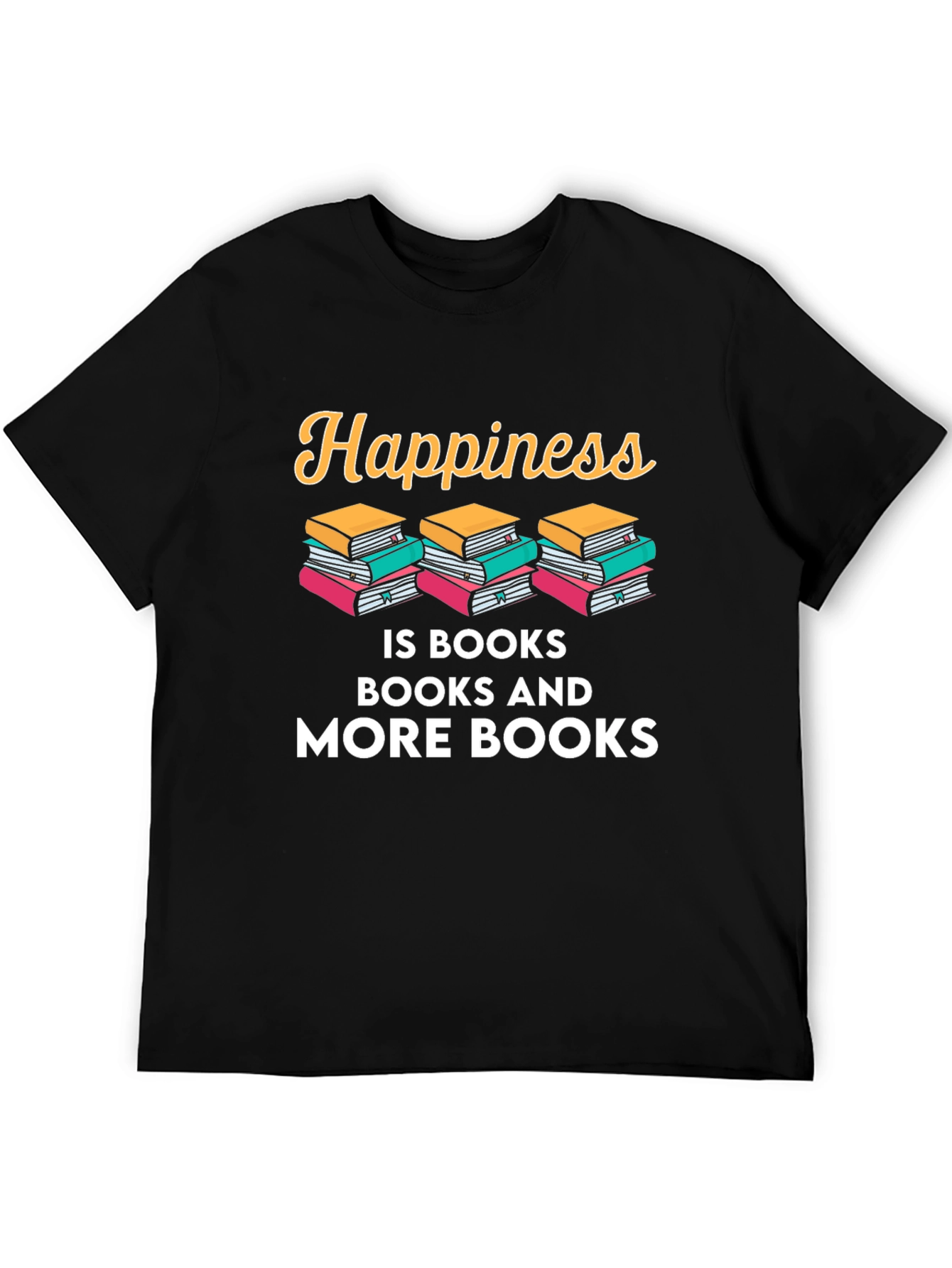 Happiness is Books Graphic T-Shirt