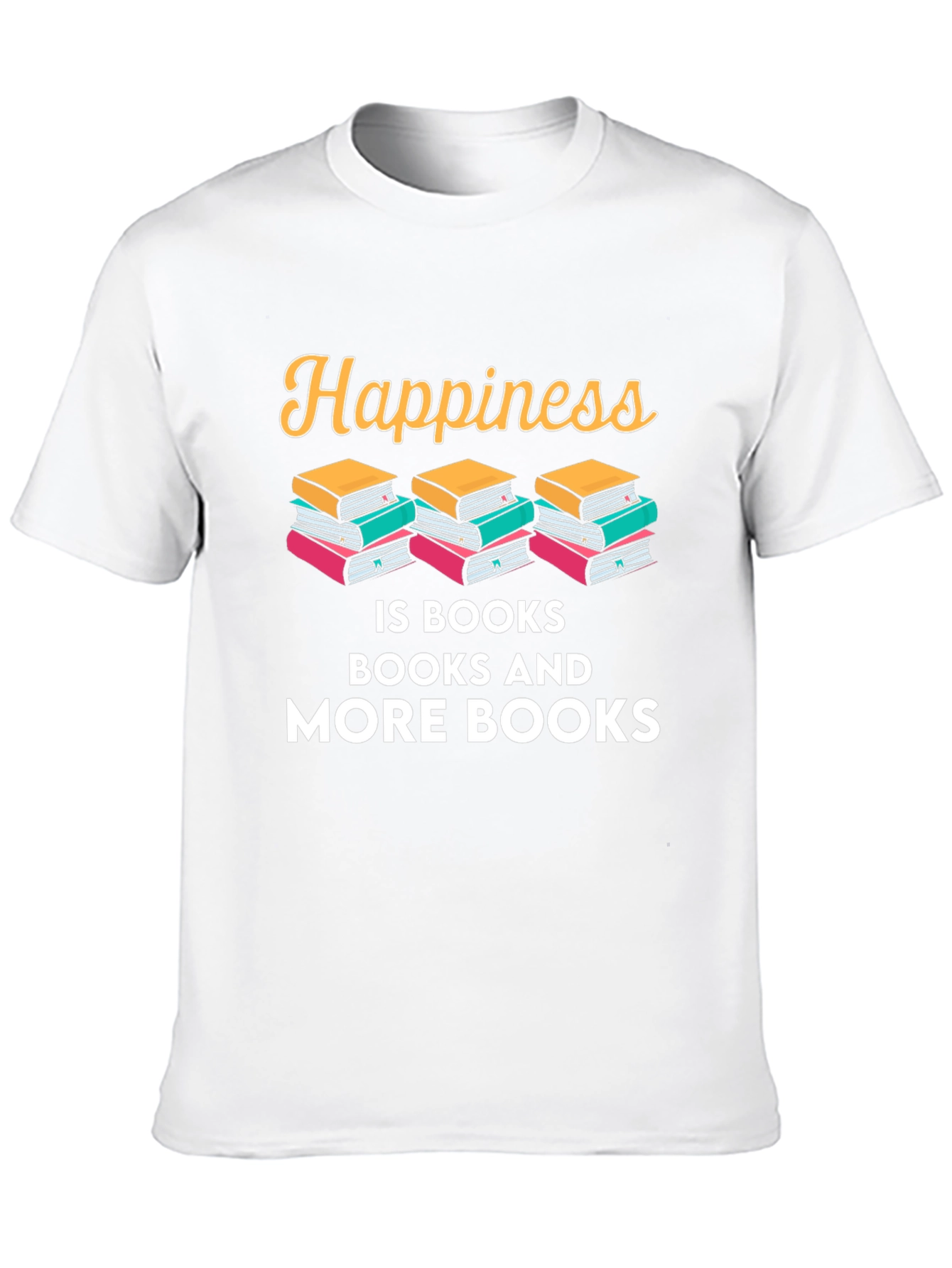Happiness is Books Graphic T-Shirt