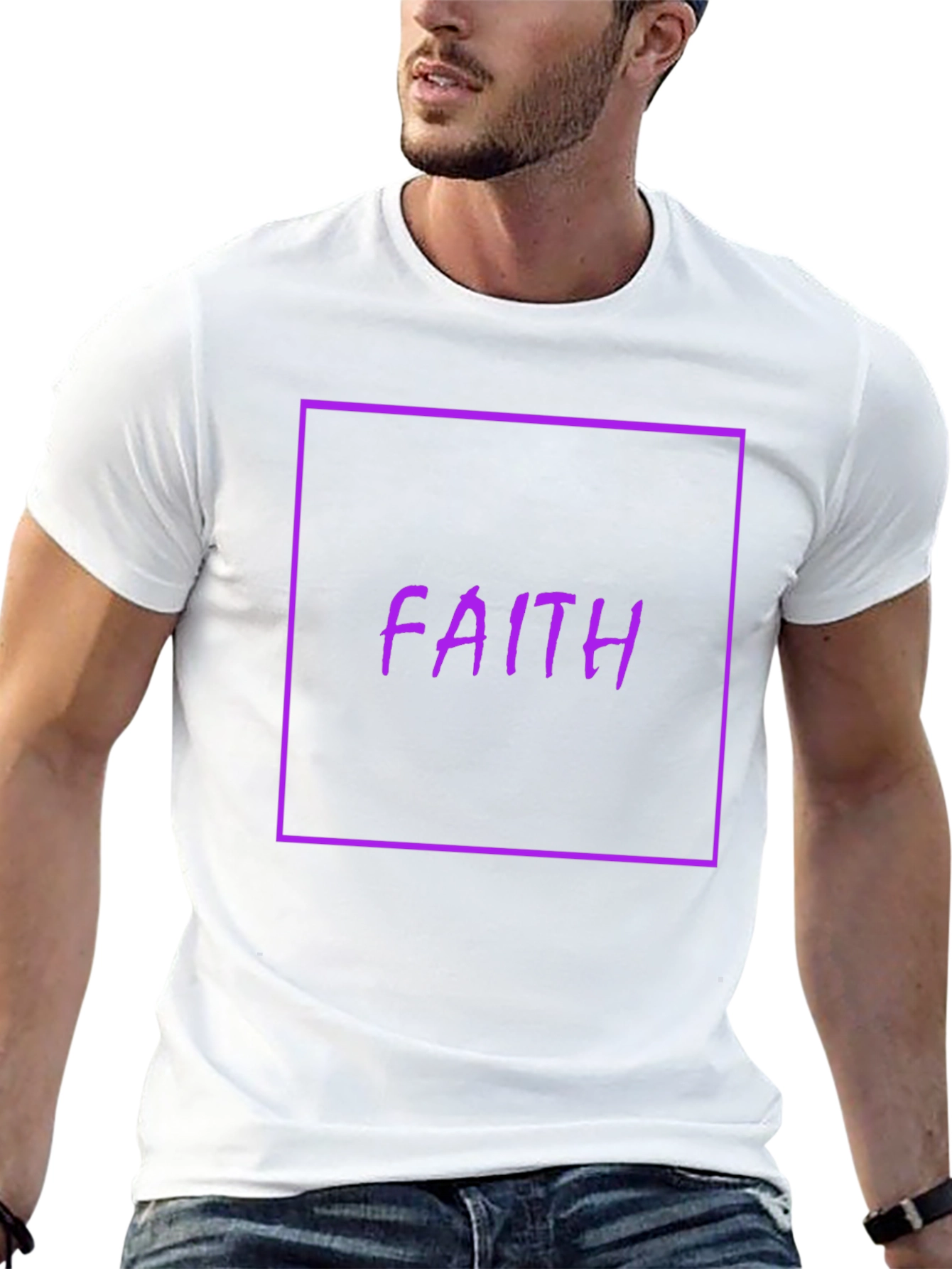 Faith Graphic Tee - Stylish Black T-Shirt