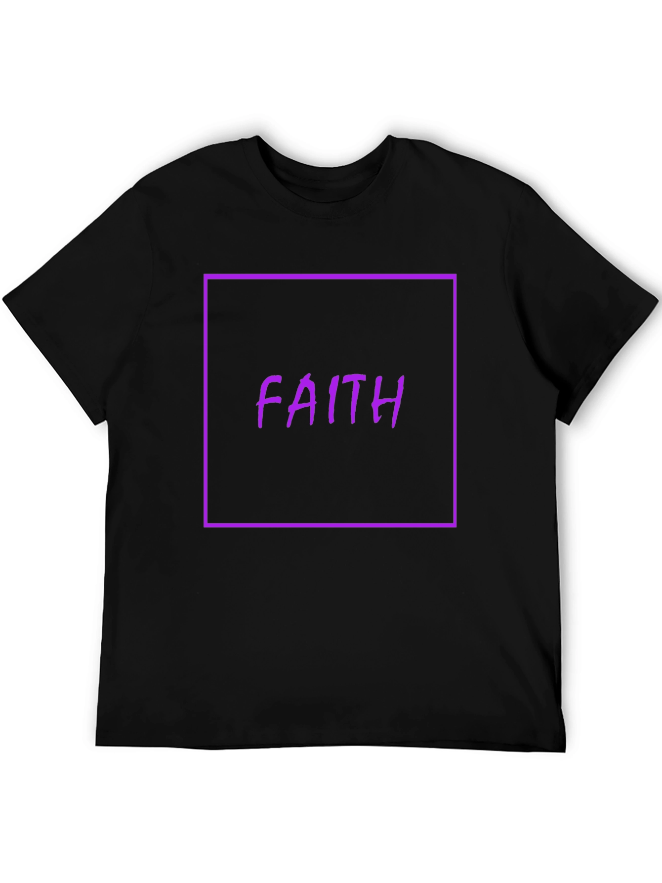 Faith Graphic Tee - Stylish Black T-Shirt