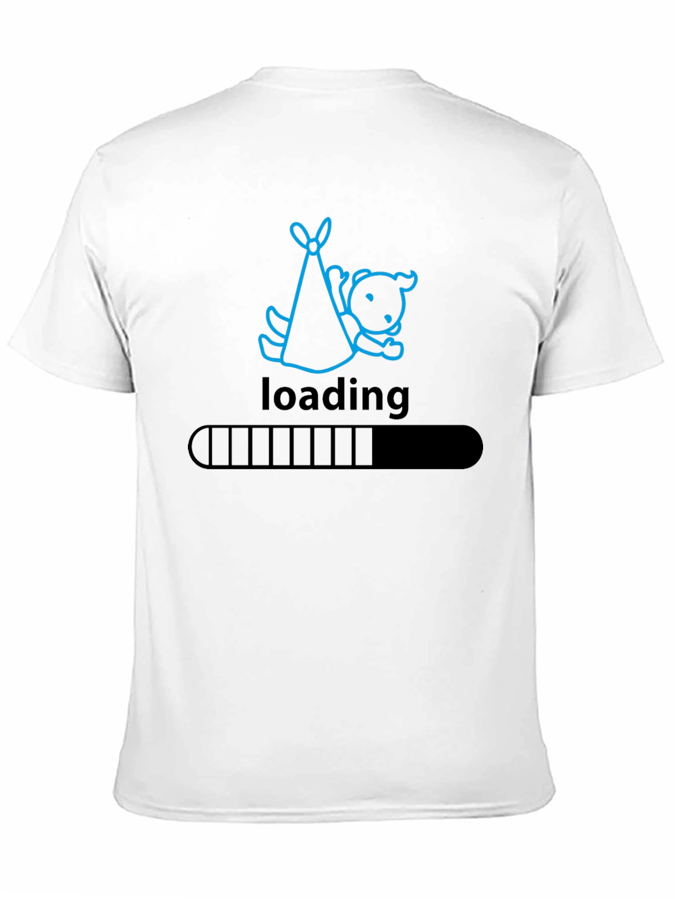 Mens Loading Baby Graphic Tee - Black