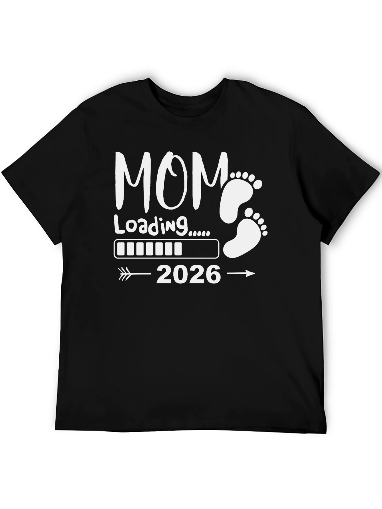 Mom Loading 2026 Pregnancy Announcement T-Shirt